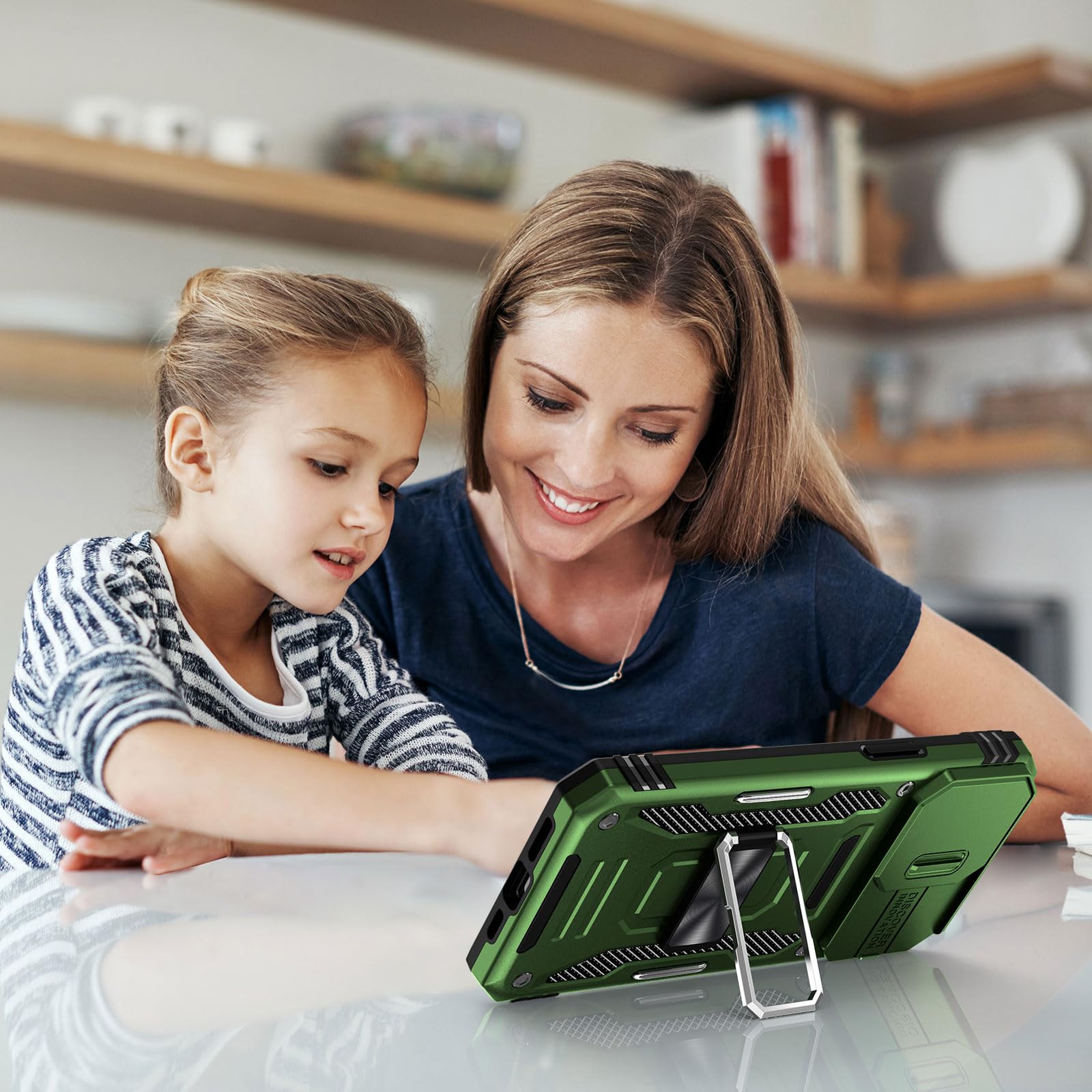 Sefing Phone Case For 16 Pro Case Iphone 16 Pro Phone Case With Camera Lens Cover, With Ring Holder Kickstand, Fit Magnet Car Mo