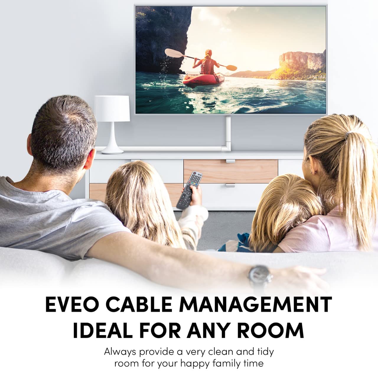 Eveo Cord Hider   306    Cord Cover Wall Cable Hider, Cable Concealer, Wire Hiders For Tv On Wall. Cable Management, Cord Hider