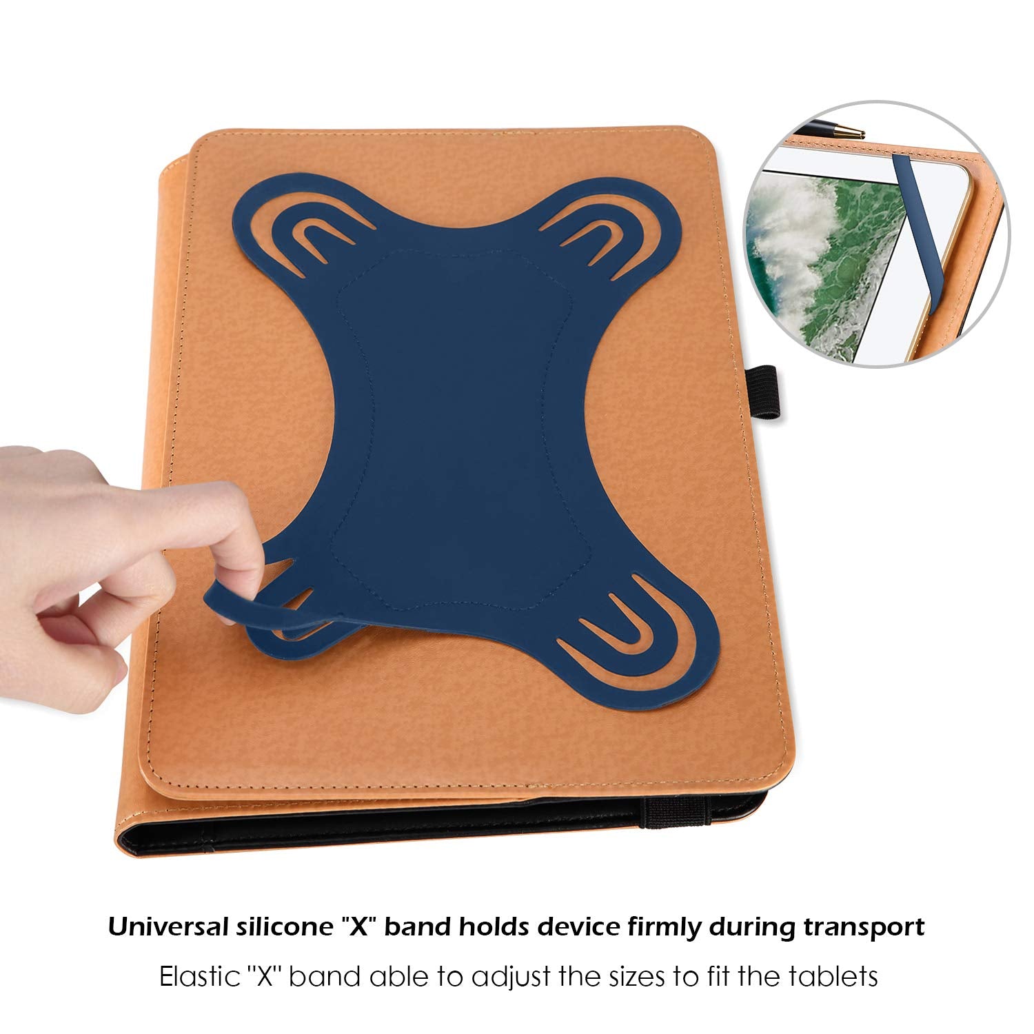 Procase Universal Tablet Case 9' 10.1' Inch, Stand Folio Tablet Case Protective Cover For 9' 9.7' 10' 10.1' Touchscreen Tablet With Multiple Viewing Angles And Pen Holder  Navy