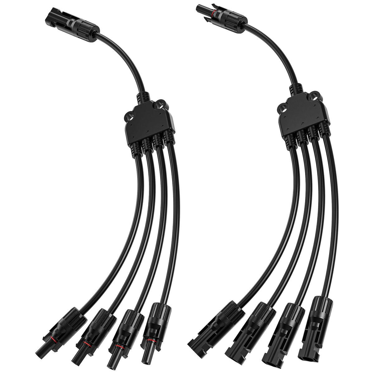 1 Pair Of Solar Connectors Y Branch Parallel Adapter Cable, Power Solar Cable For Solar Panel, 30A 1000V Y Branch Cable With Ce