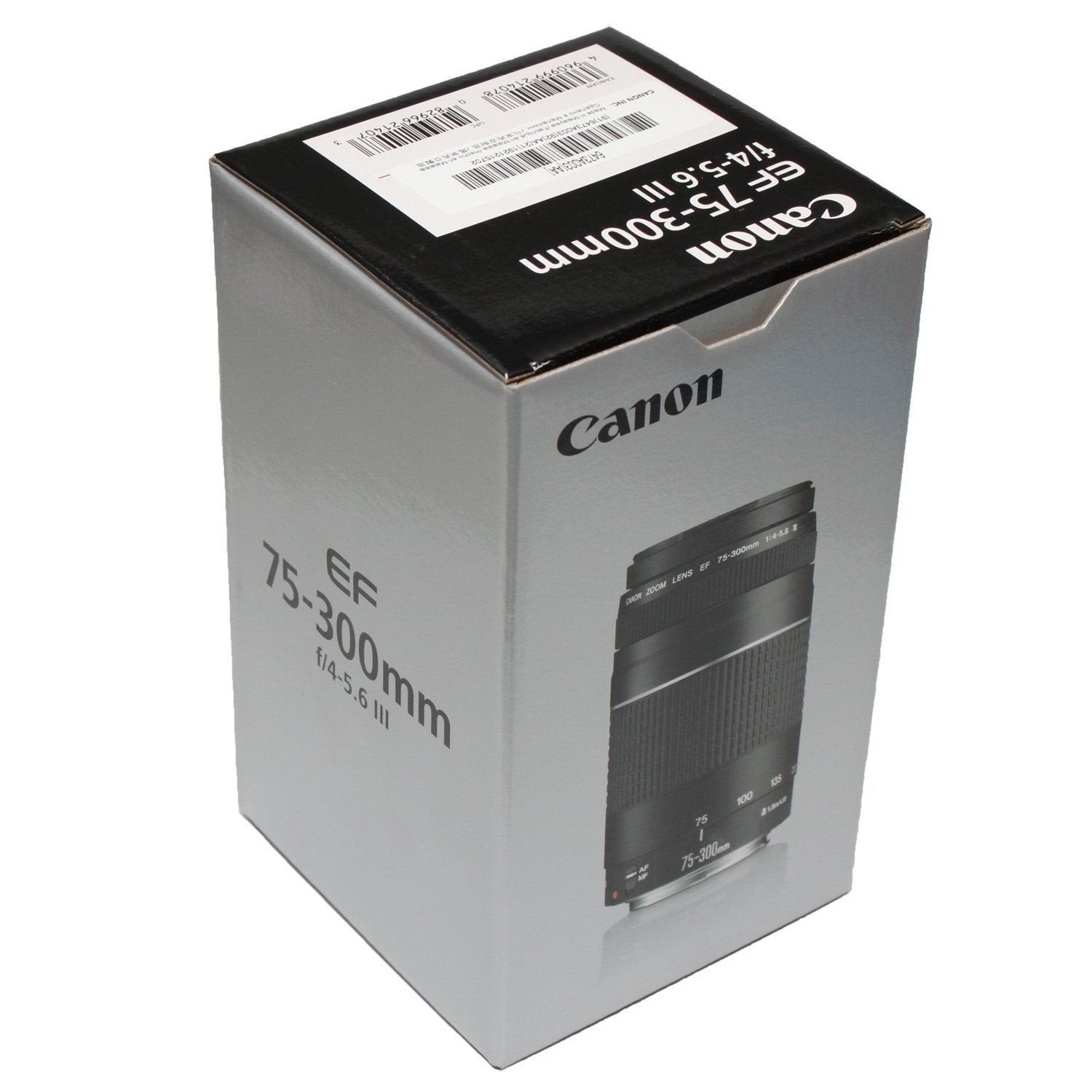 Canon EF 75 300mm f/4 5.6 III Telephoto Zoom Lens Black