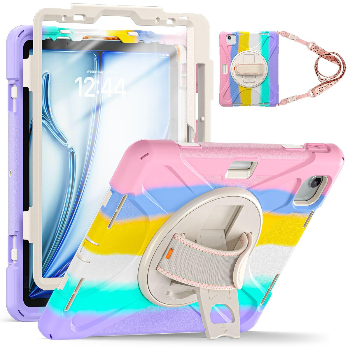 Tsqqst Case For Ipad Air 11 Inch Case M2 2024 6Th Gen For Kids Girls, Ipad Air 5Th/4Th Generation Case 10.9'' W/Screen Protector