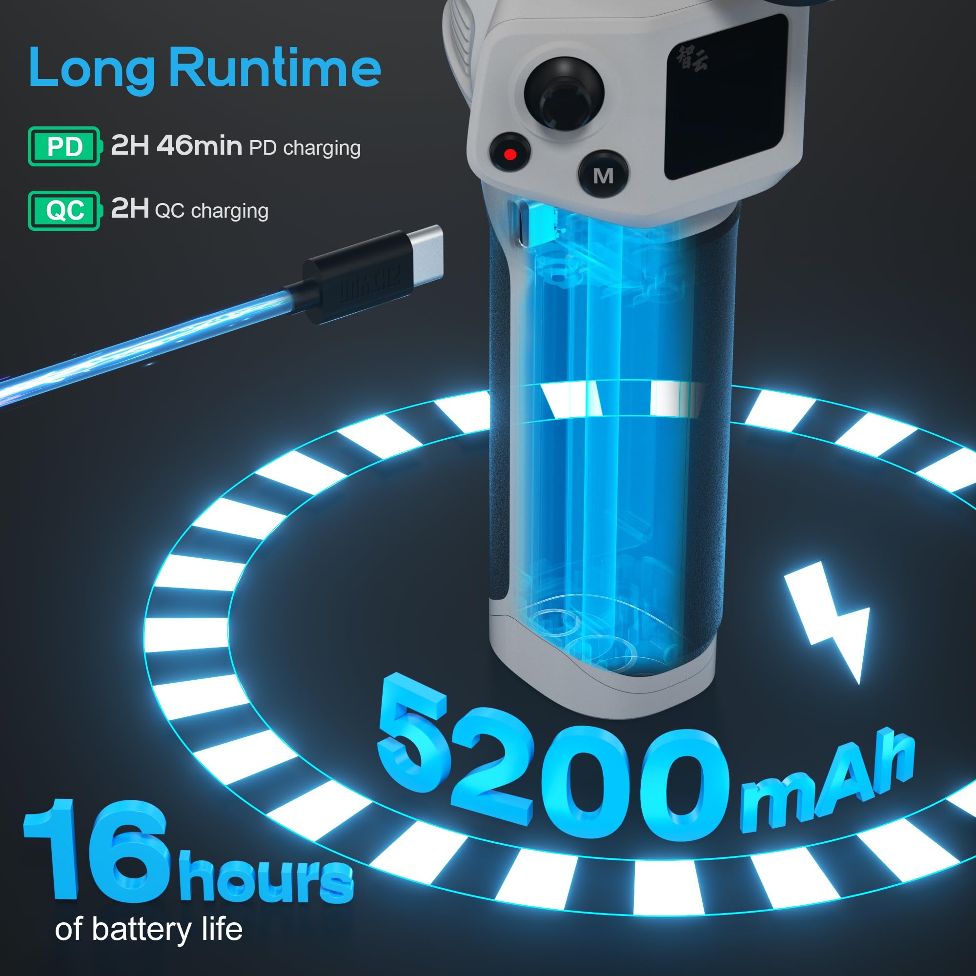 Zhiyun Cinepeer Weebill 3E[Official], 3-Axis Lightweight Gimbal Stabilizer For Dslr & Mirrorless Camera Canon/Sony/Panasonic/Nik