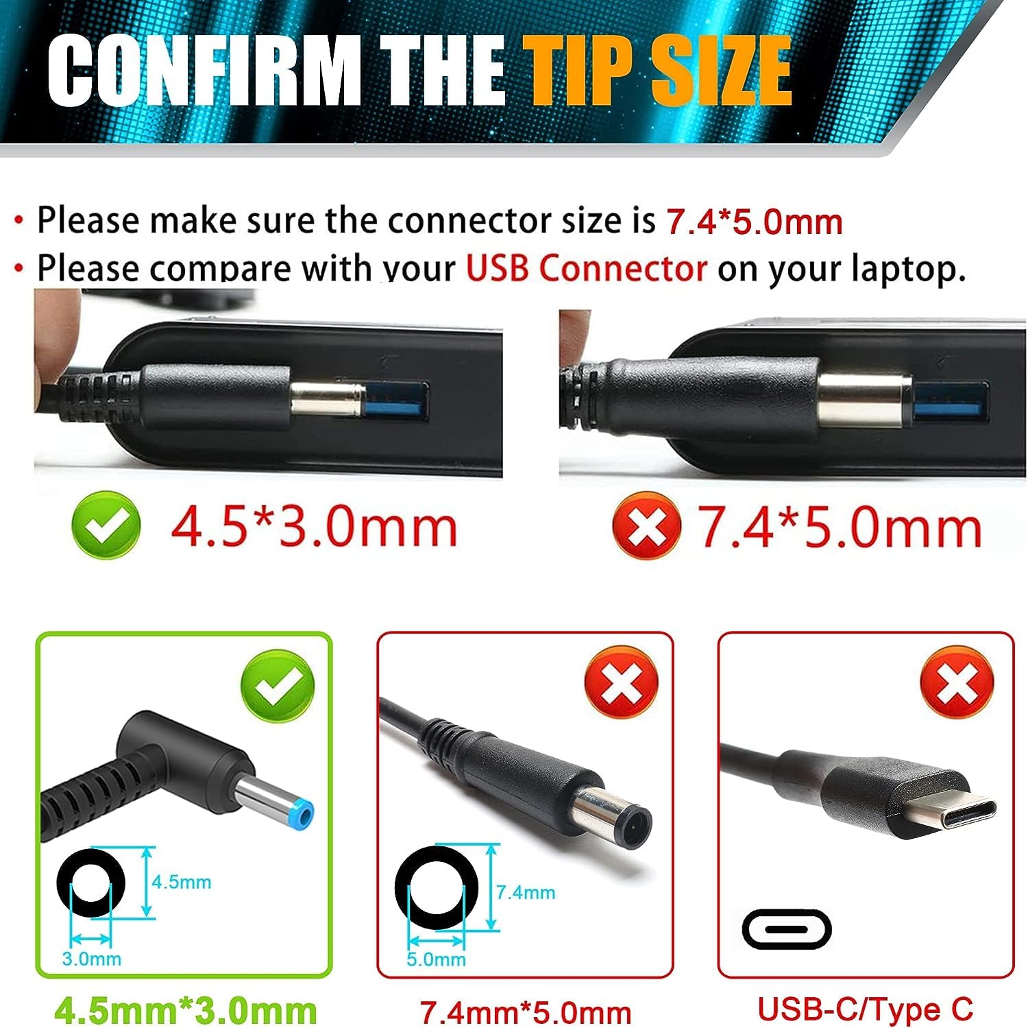 200W Ac Adapter Laptop Charger Compatible With Hp Omen Pavilion Gaming 15 17 Envy 15 2020 Tpn Da10 L00818 850 Tpn La21 L73385 00