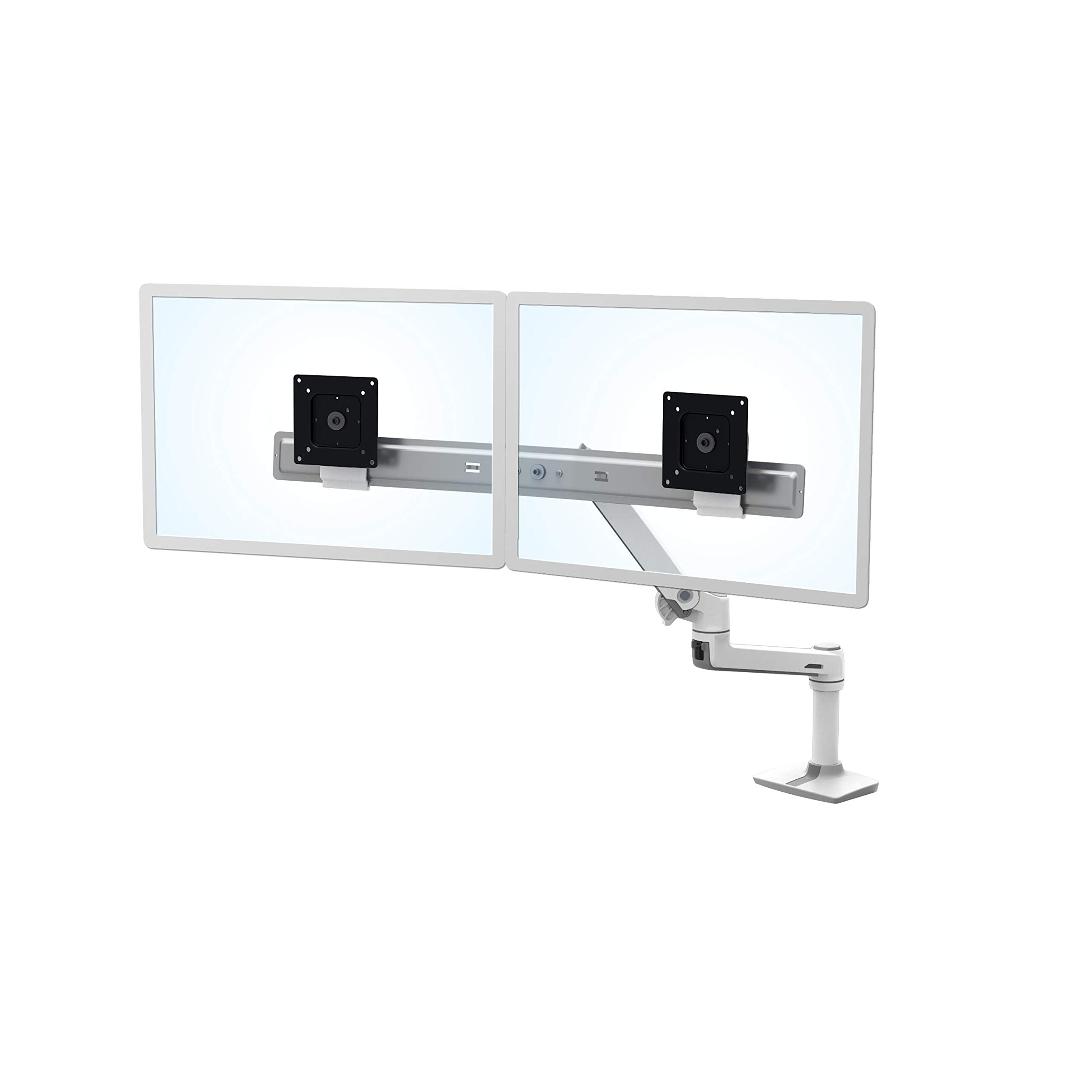 Ergotron � LX Dual Direct Monitor Arm, VESA Desk Mount � for 2 Monitors Up to 25 Inches, 2 to 11 lbs Each � White