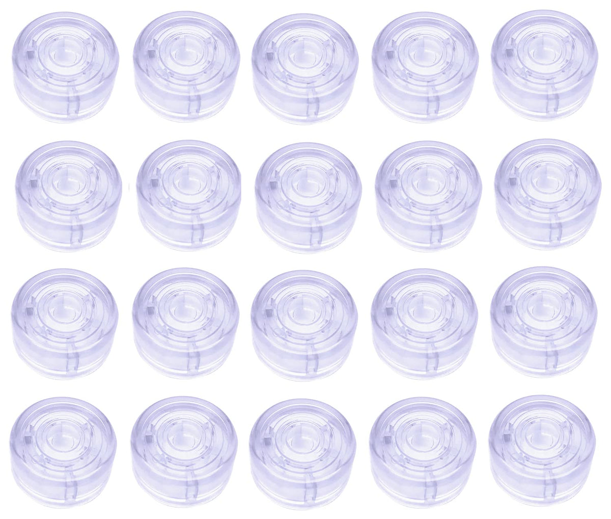 Jiayouy Guitar Effect Pedal Footswitch Toppers Foot Nail Cap Protection Cap For Guitar Effect Pedal Protection Cap 20Pcs/Set (Tr