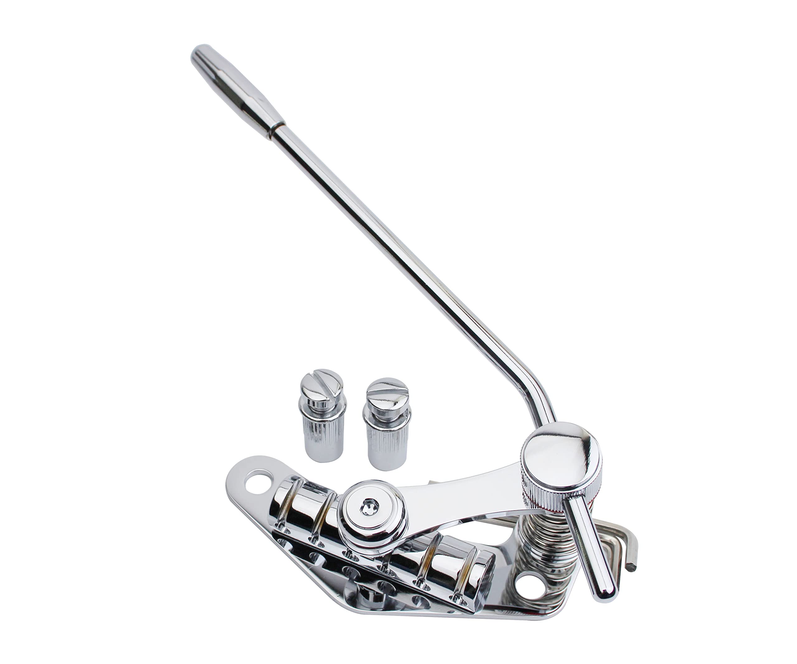 Guyker Tune O Matic Style Electric Guitar Bridge Stop Bar Tailpiece Tremolo Compatible With Lp Sg Guitars Tm85, Chrome