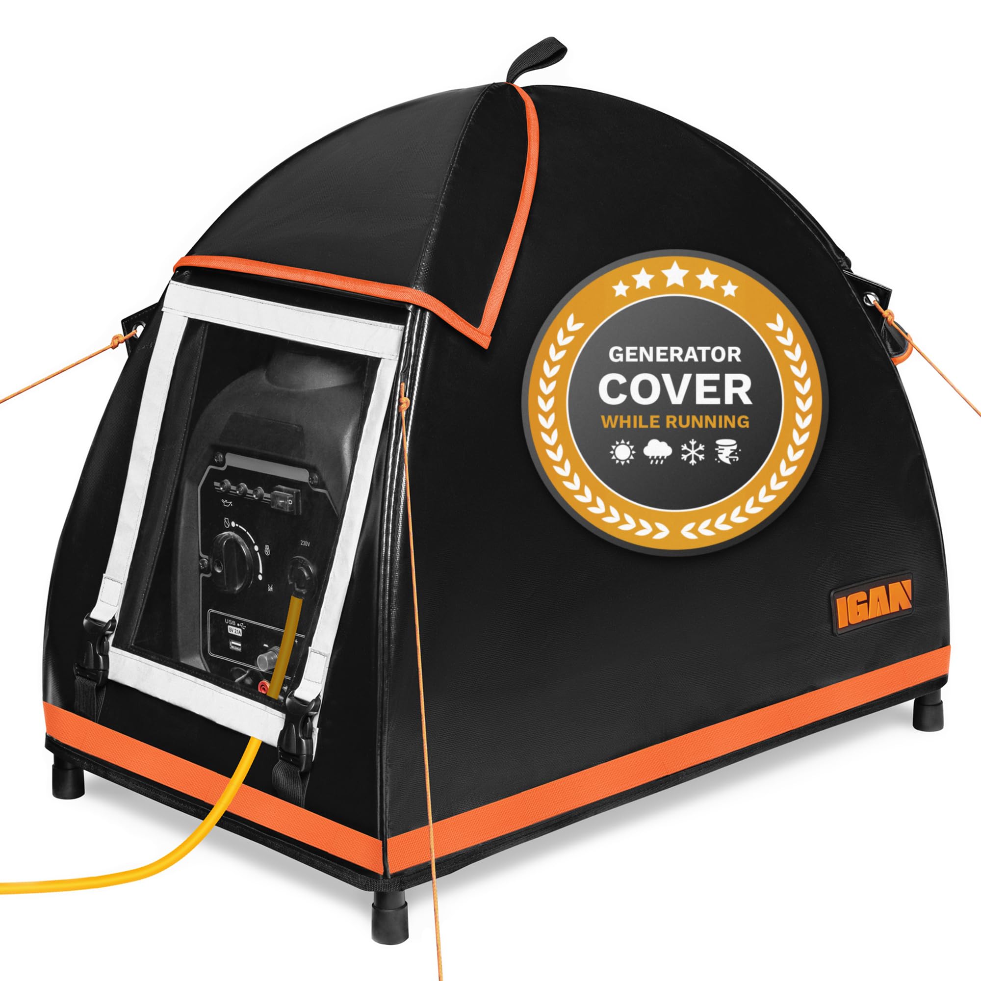 Igan Small Inverter Generator Tent Cover While Running, Compatible For Honda And Most 1000~2300 Watts Generators, Portable Outdo