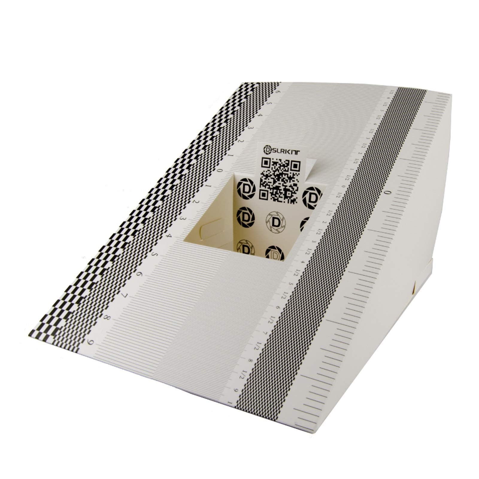 Dslrkit 28X18Cm Lens Focus Calibration Tool Alignment Ruler Folding Card (Pack Of 2)