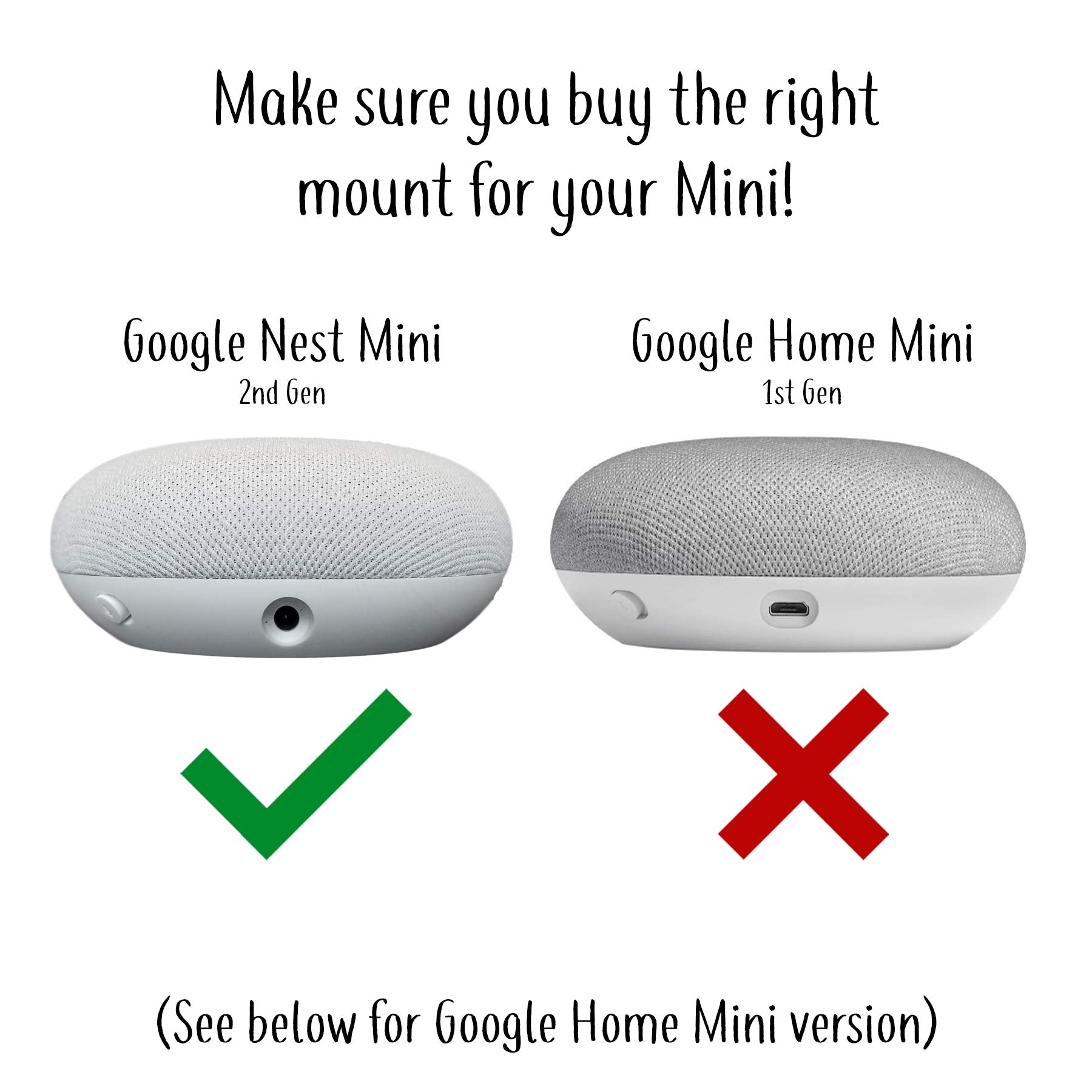 The Nest Mini Easy Genie Mount 2Nd Gen 2019: The Simplest And Cleanest Outlet Wall Mount Hanger Stand For New Google Nest Mini -