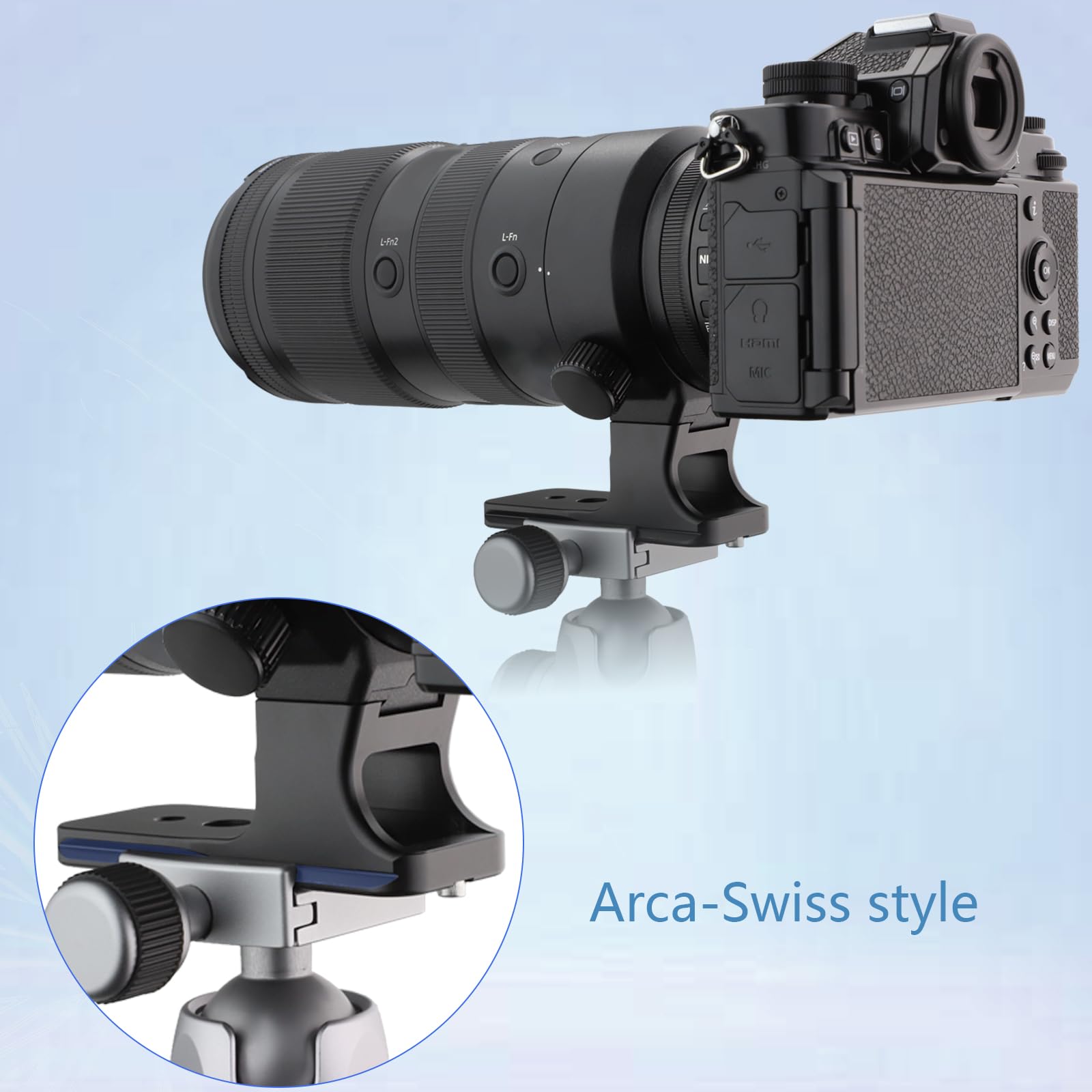 Leftfoto Replacement Lens Foot Tripod Mount Foot For Nikon Nikkor Z 70 200 Mm F/2.8 Vr S Lens   Arca Swiss Style.