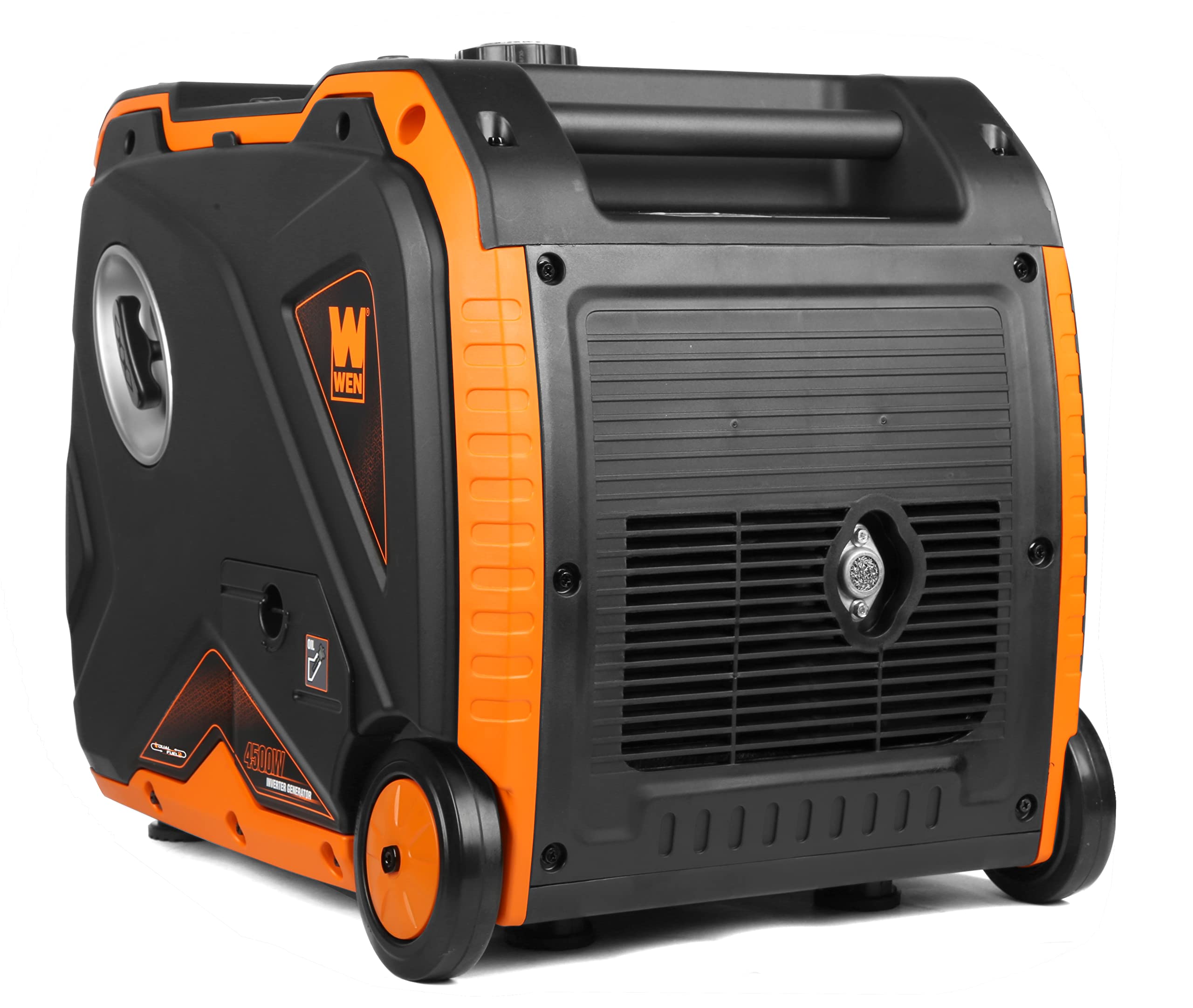 Wen Df450I Super Quiet 4500 Watt Dual Rv Ready Portable Inverter Generator With Fuel Shut Off