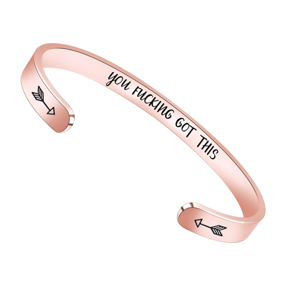Btysun Rose Gold Bracelets For Women Birthday Gifts For Women Girls Motivational Cuff Bangle Personalized Friend Friendship Brac