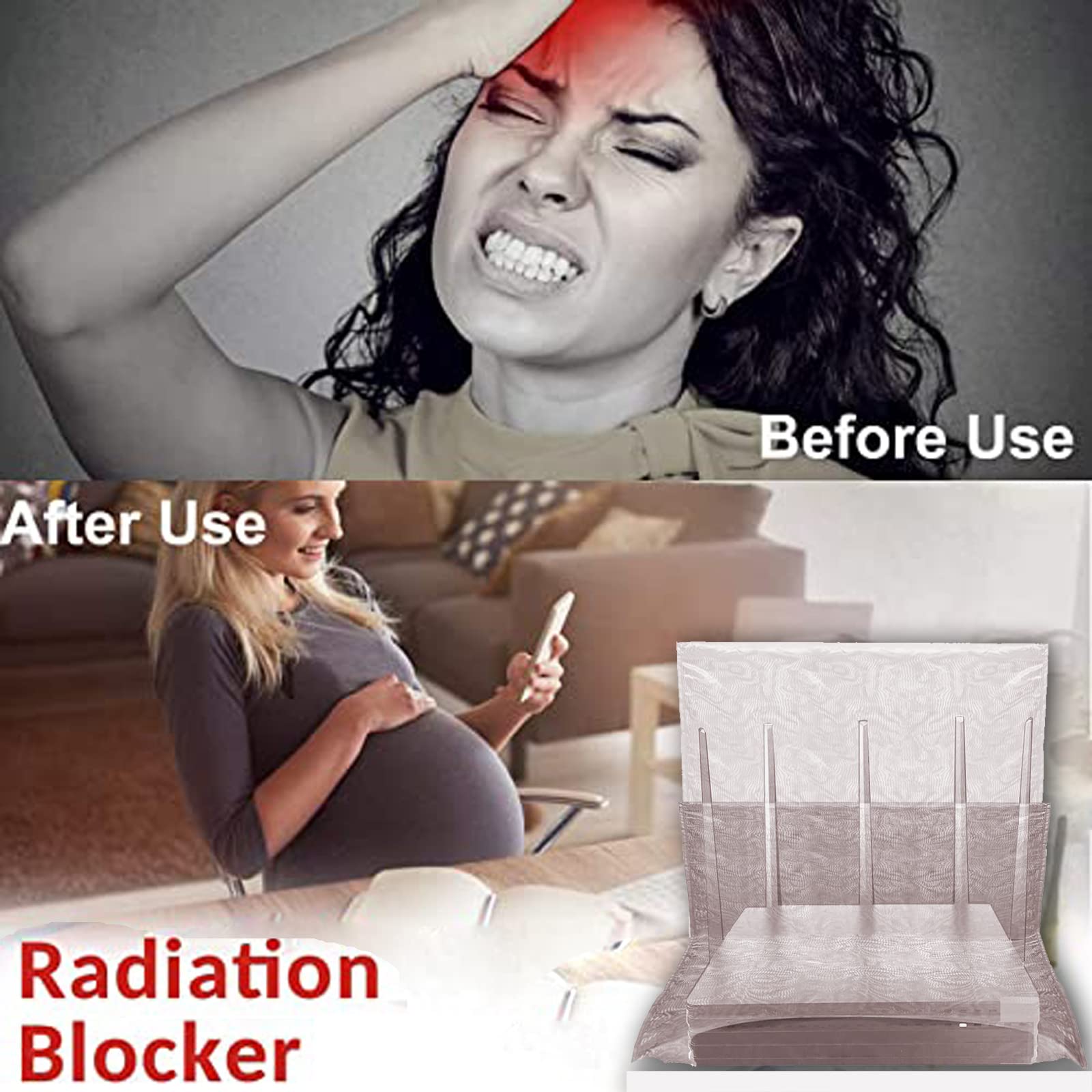 Wifi Blocker Wifi Router Cover Smart Meter Cover Emf Shield Faraday Bag Router Faraday Box Emf Blocker Emf Protection 5G Card Ho