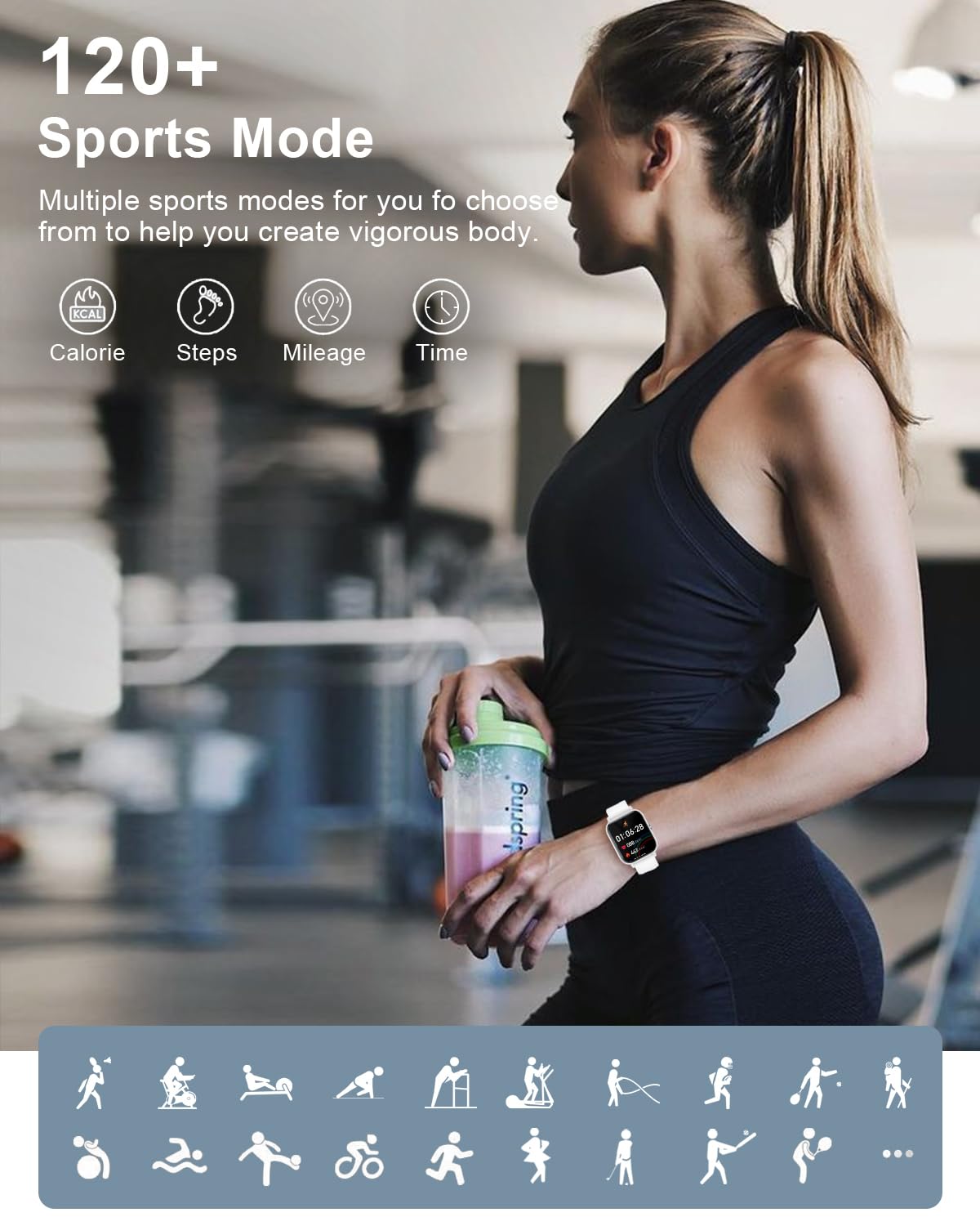 Smart Watches For Women Men [Make/Answer Calls/Ai Voice/Female Health] Android Phones Iphone Compatible, 1.83   Fitness Tracker