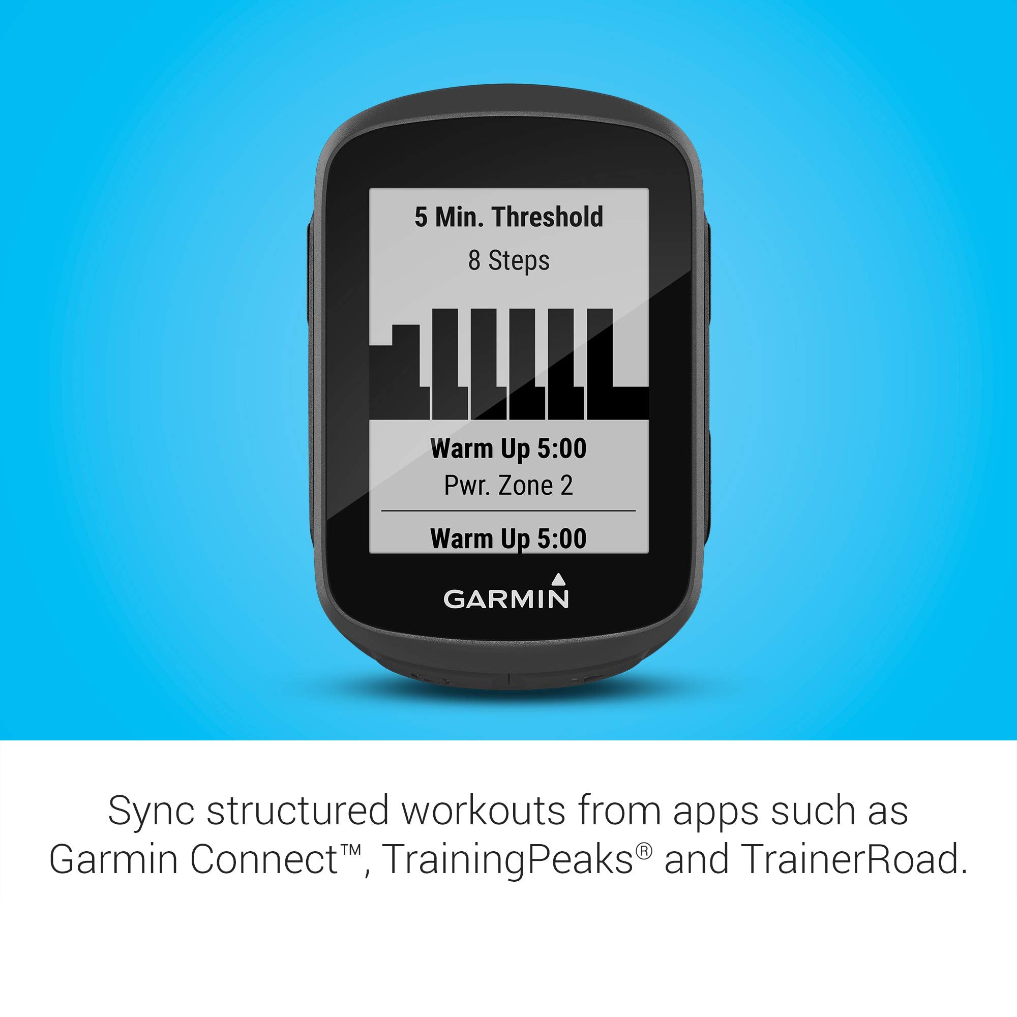 Garmin Edge 130 Plus Bundle, Gps Cycling/Bike Computer With Sensors And Hr Monitor, Download Structure Workouts, Climbpro Pacing