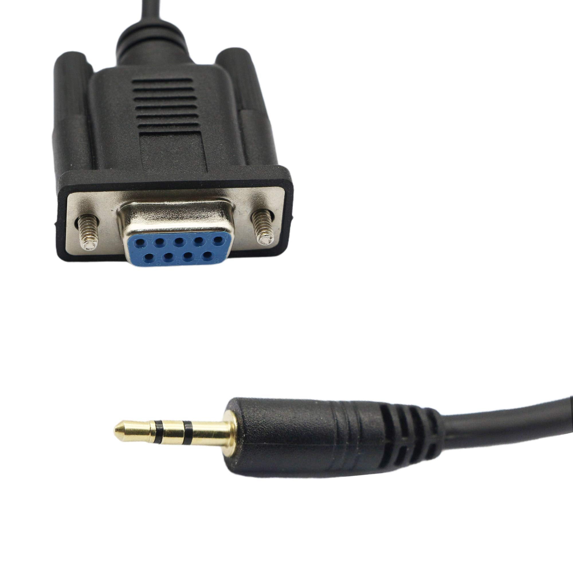 Gintooyun Db9 Female To 2.5Mm,Stereo 2.5 Mm Jack To Db9-F 9Pin Rs232 Serial Port Converter Cable