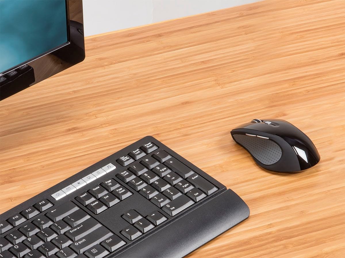 Monoprice Select Wireless Ergonomic Mouse   Two Additional Buttons, 2.4 Ghz Wireless Signal, Ideal For Work, Home, Office, Compu