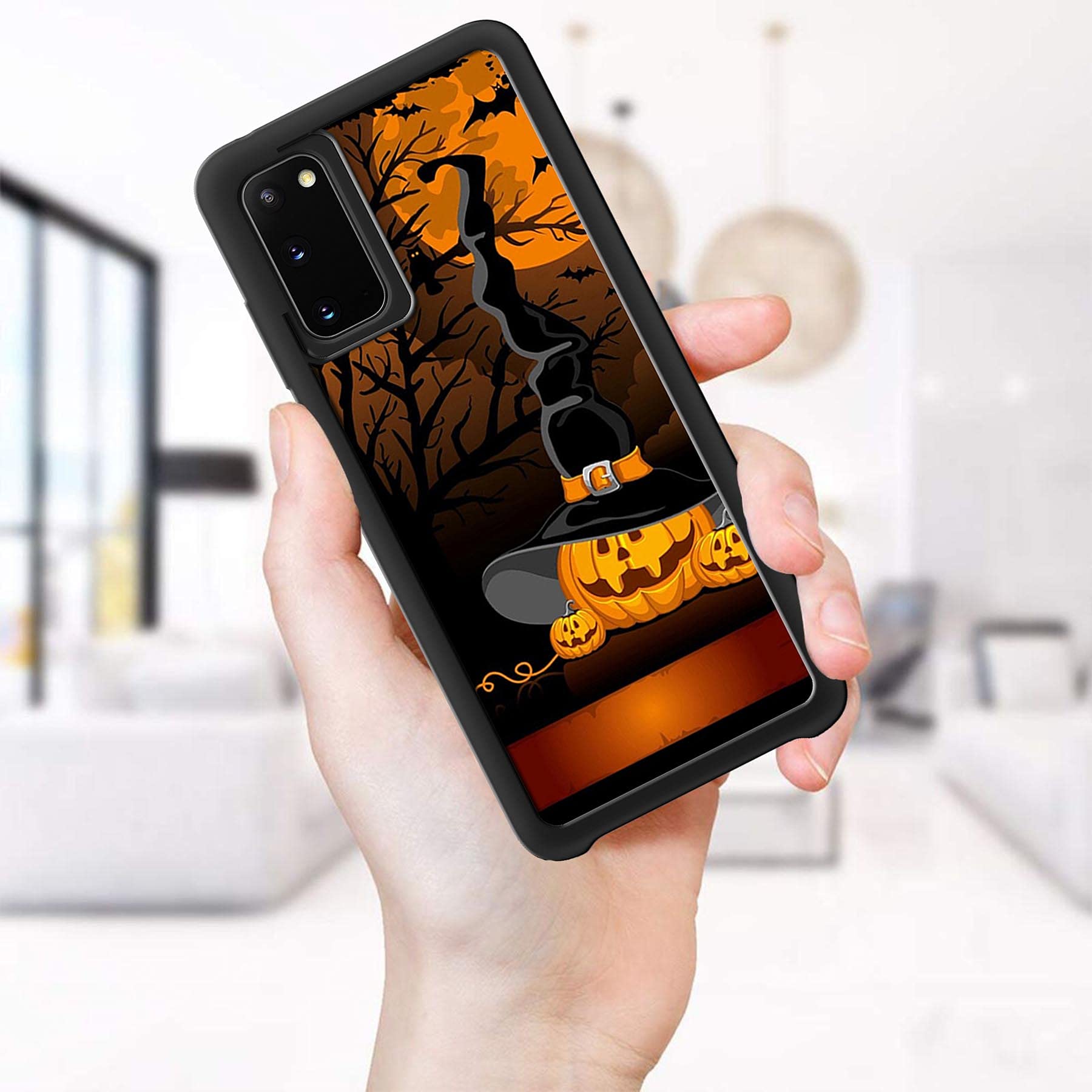 Vuttoo For Samsung Galaxy S20 5G Case   Halloween Pumpkins Witch Hat Pattern Phone Case   Tpu Shock Absorption Protection Phone