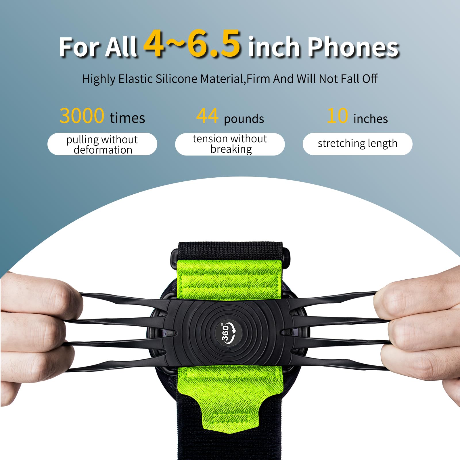 Wristband Phone Holder For Running,?360 Rotatable & Upgrade Anti-Drop? Forearm Armband For Iphone 16/15/14/Pro/Mini/12/11/Se/Xr