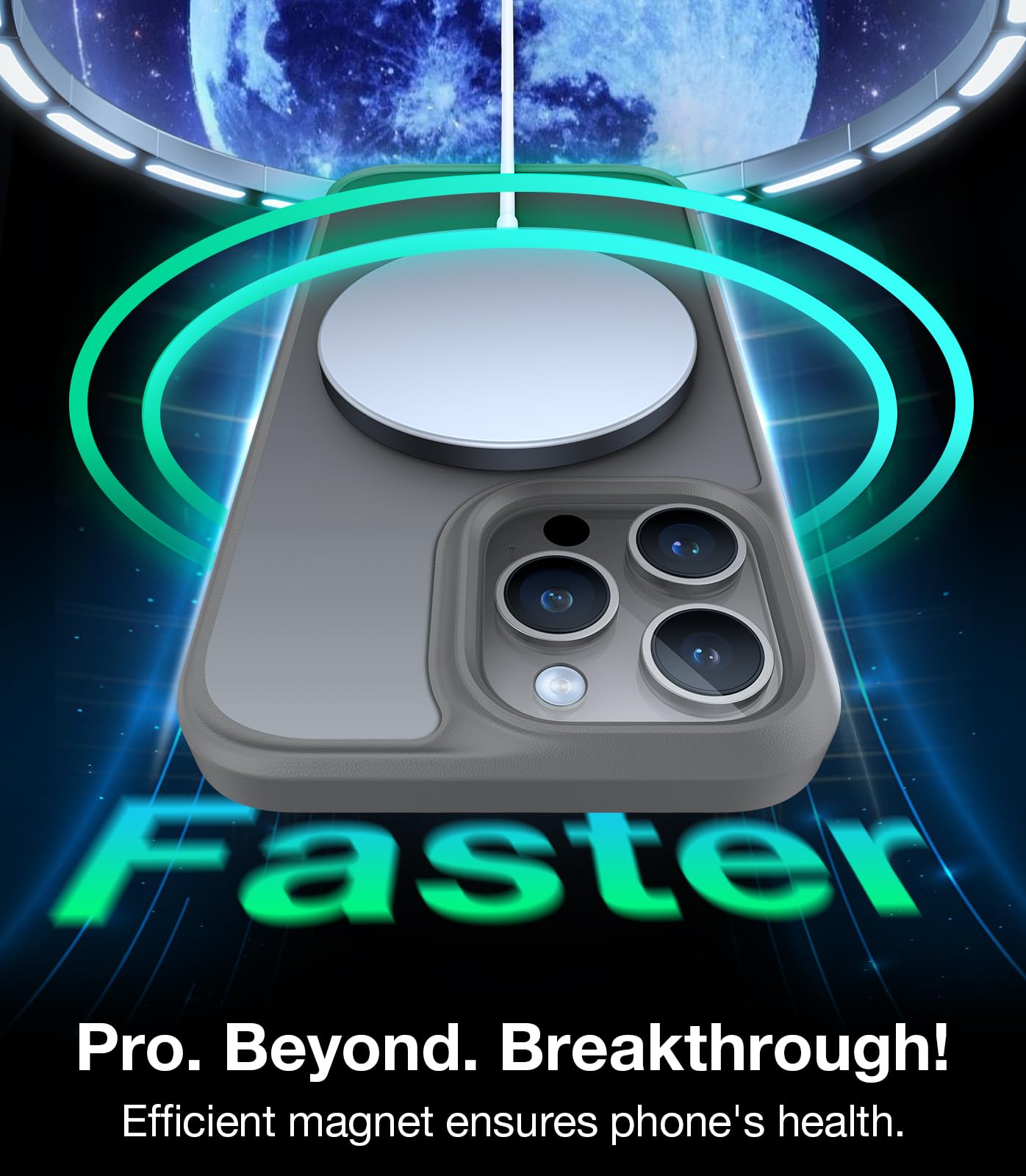 Torras Magnetic Guardian Designed For Iphone 15 Pro Max Case, [Military Grade Drop Tested] [Compatible With Magsafe] Slim Case F