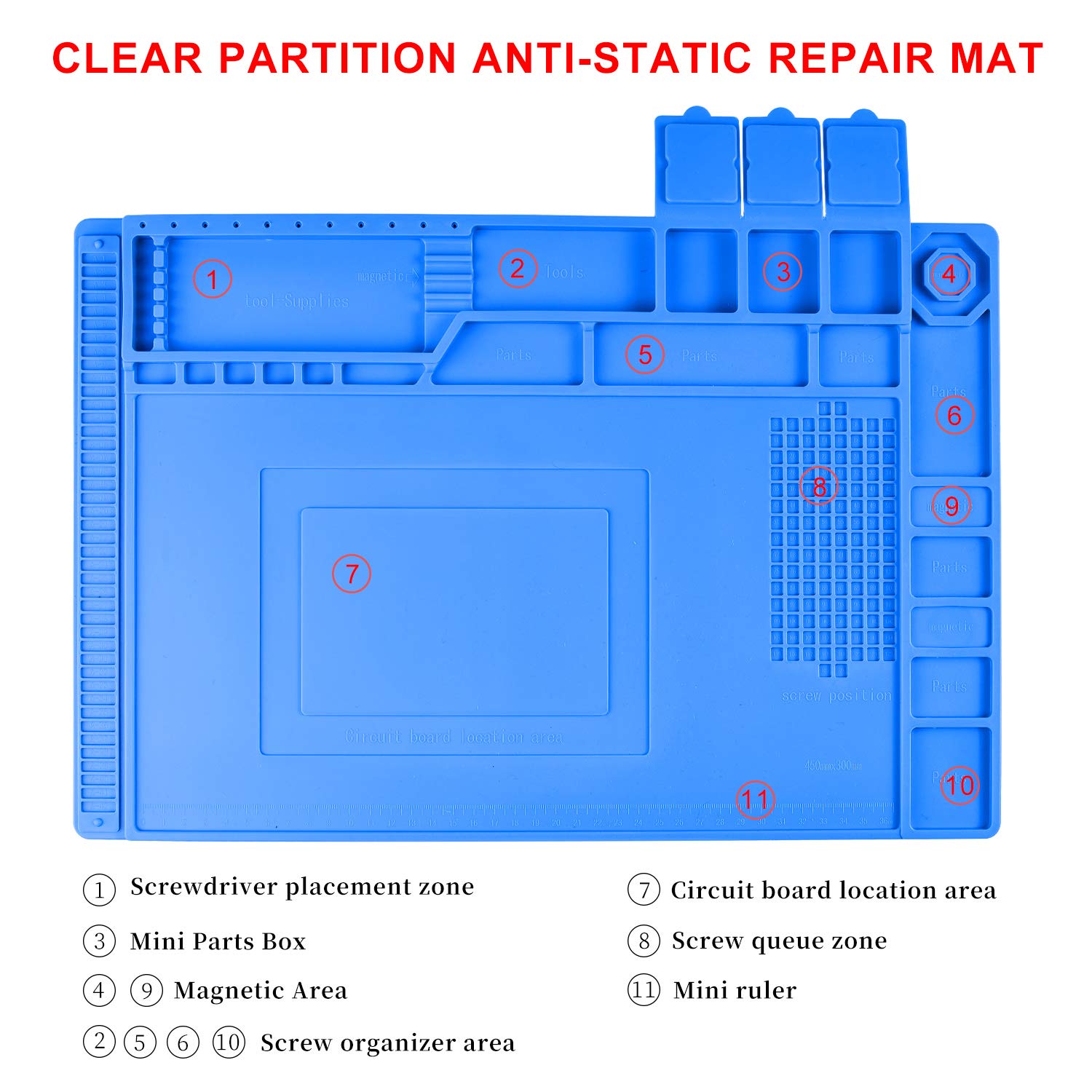 Precision Screwdriver Set Phone Repair Tool Kit, 130 In 1 Diy Repair Kit With Anti Static Mat Esd Safe Wristband, Magnetic Drive