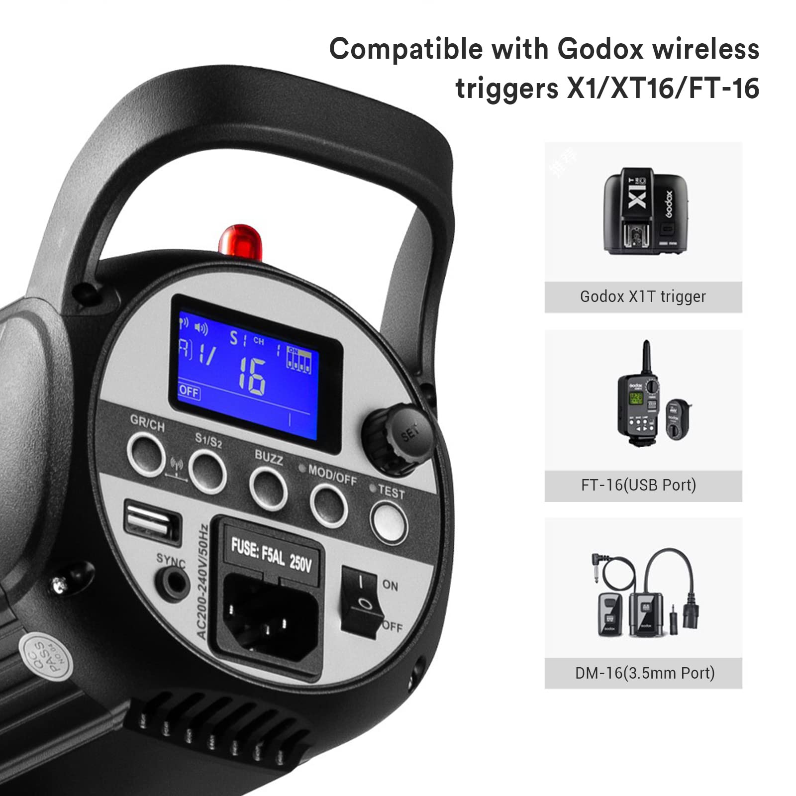 Godox Sk400Ii 400Ws Bowens Mount Photo Studio Strobe Flash Monolight Light For Commerce Product Portrait Lifestyle Photography