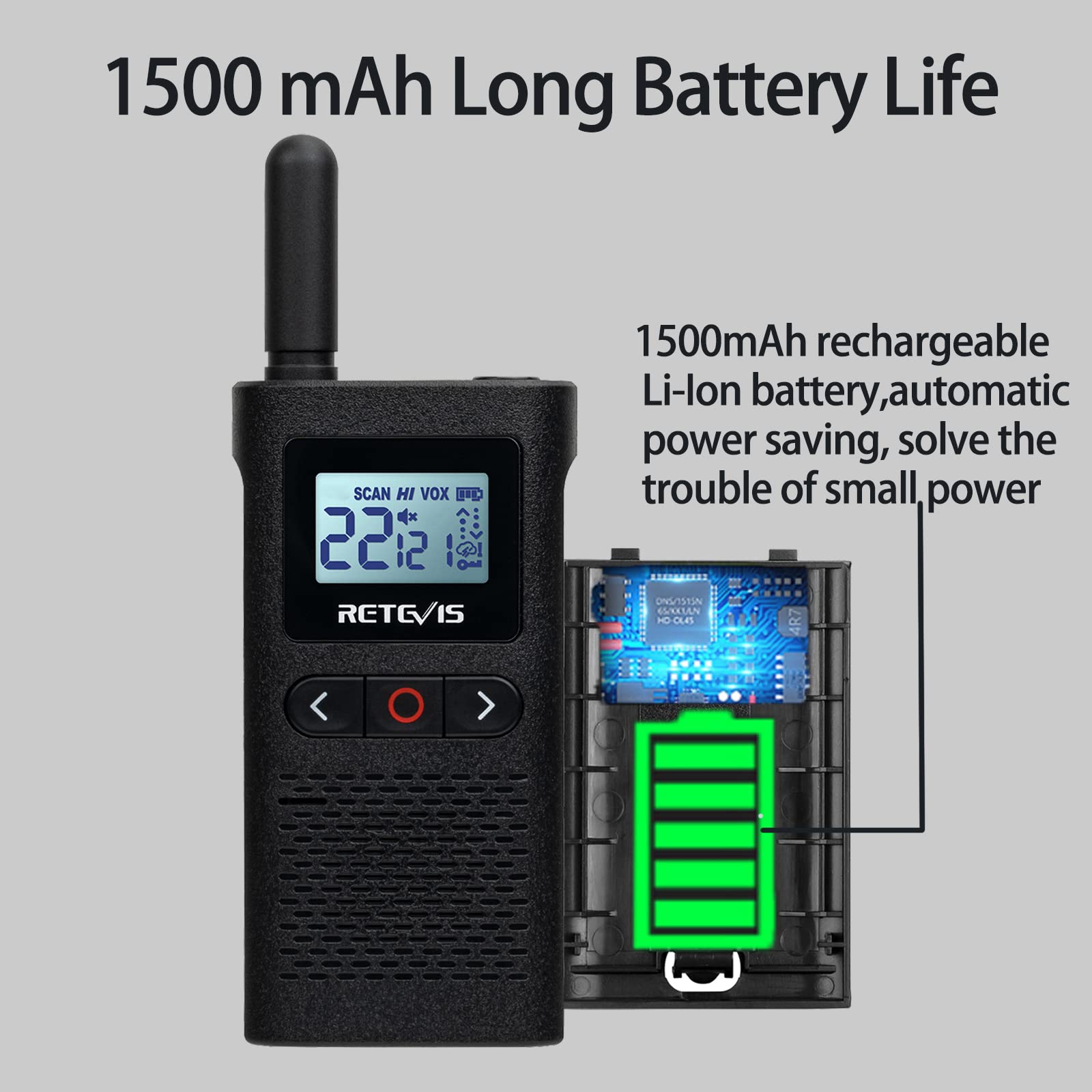 Retevis Rb28 Walkie Talkies With Earpiece,Usb C Walkie Talkies Rechargeable,Large Lcd Screen,1500Mah,Noaa Weather,Business Walkie Talkie For Adults Long Range For School Restaurant Healthcare(10 Pack)