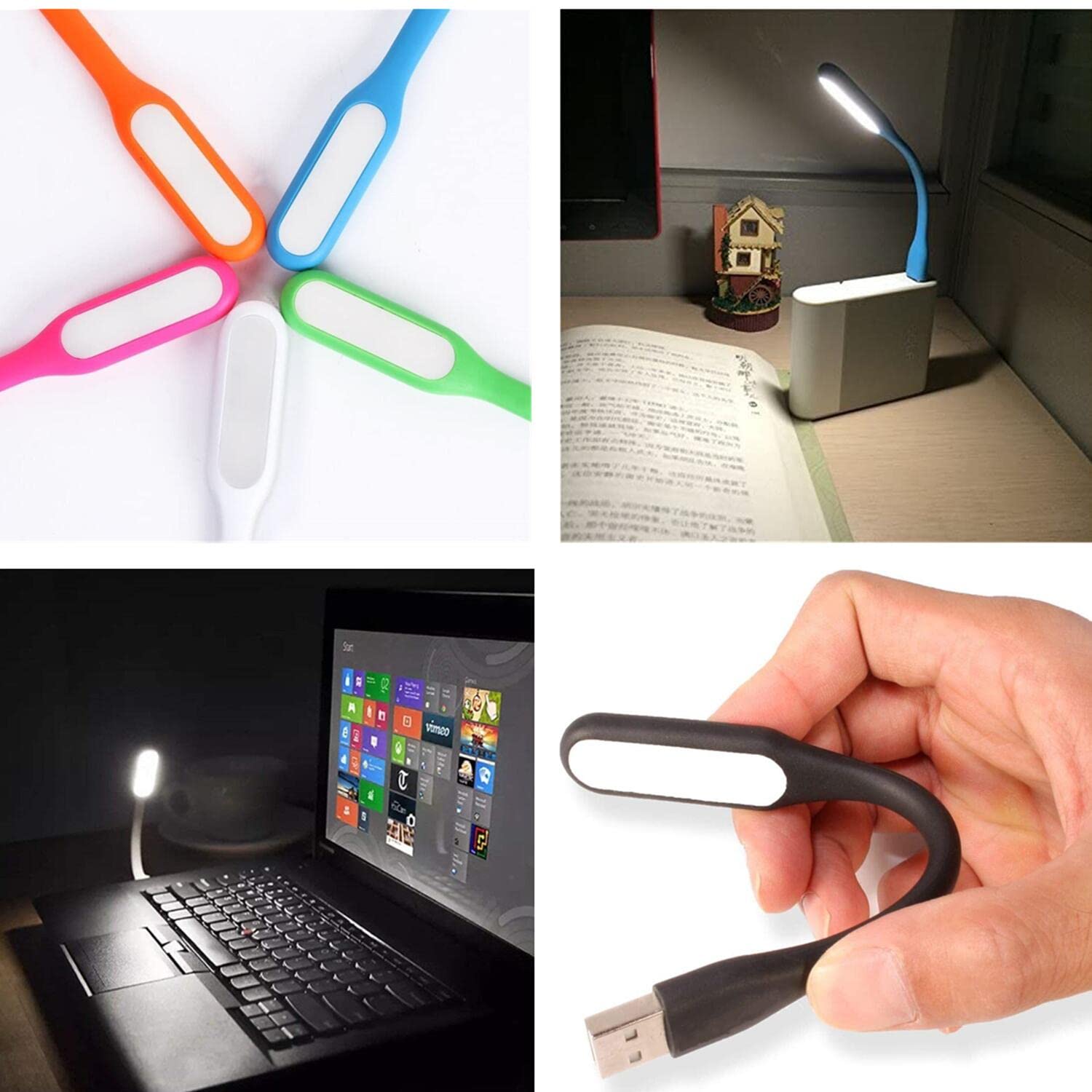 Kyfreshpower Flexible Mini Usb Led Lamp Light Portable Night Light Compatible For Power Bank, Laptop, Notebook, Reading, Compute