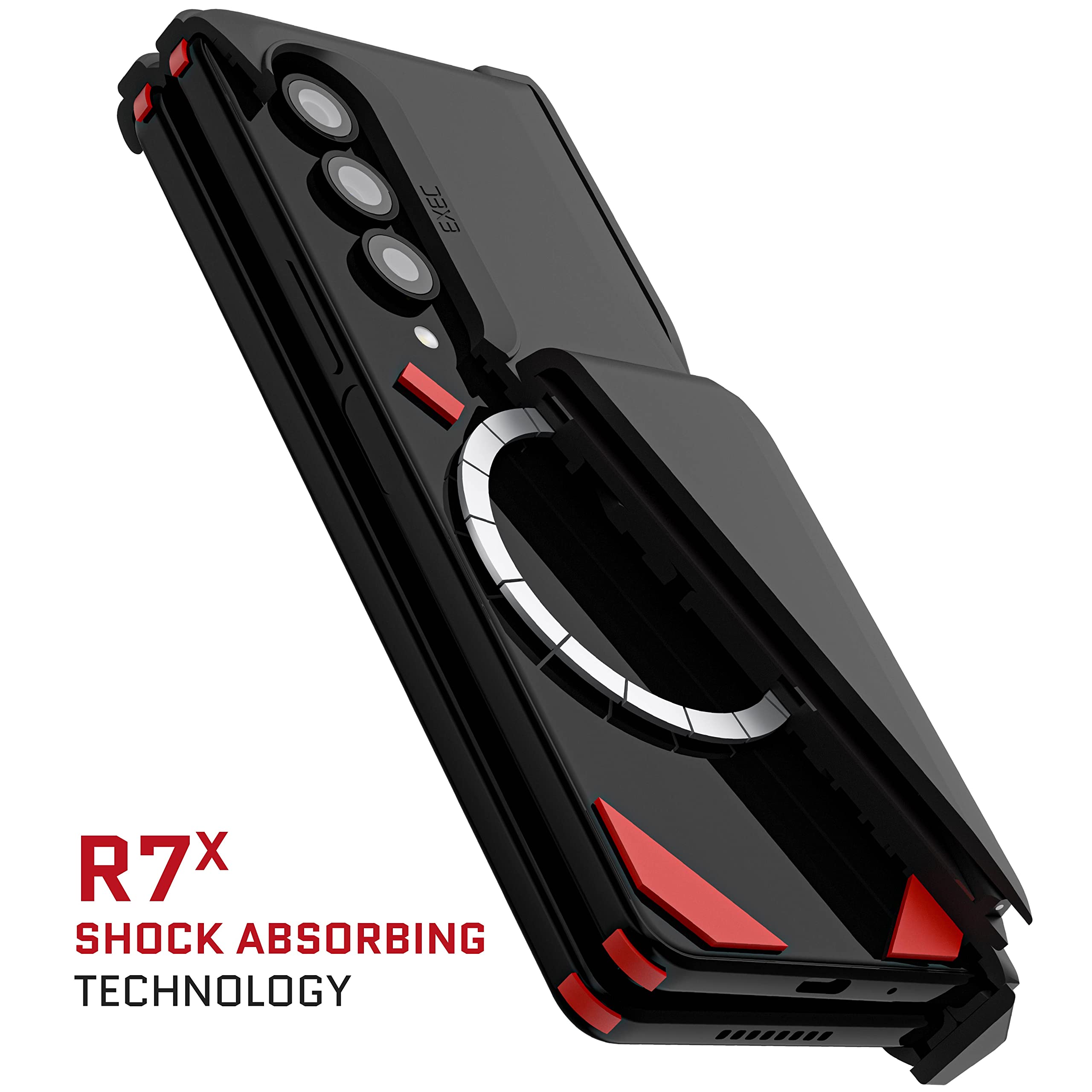 Ghostek Exec Wallet Case For Galaxy Z Fold 4 With Magnetic Credit Card Holder, Hinge Protection, Wireless Charging, 7.6 Screen (