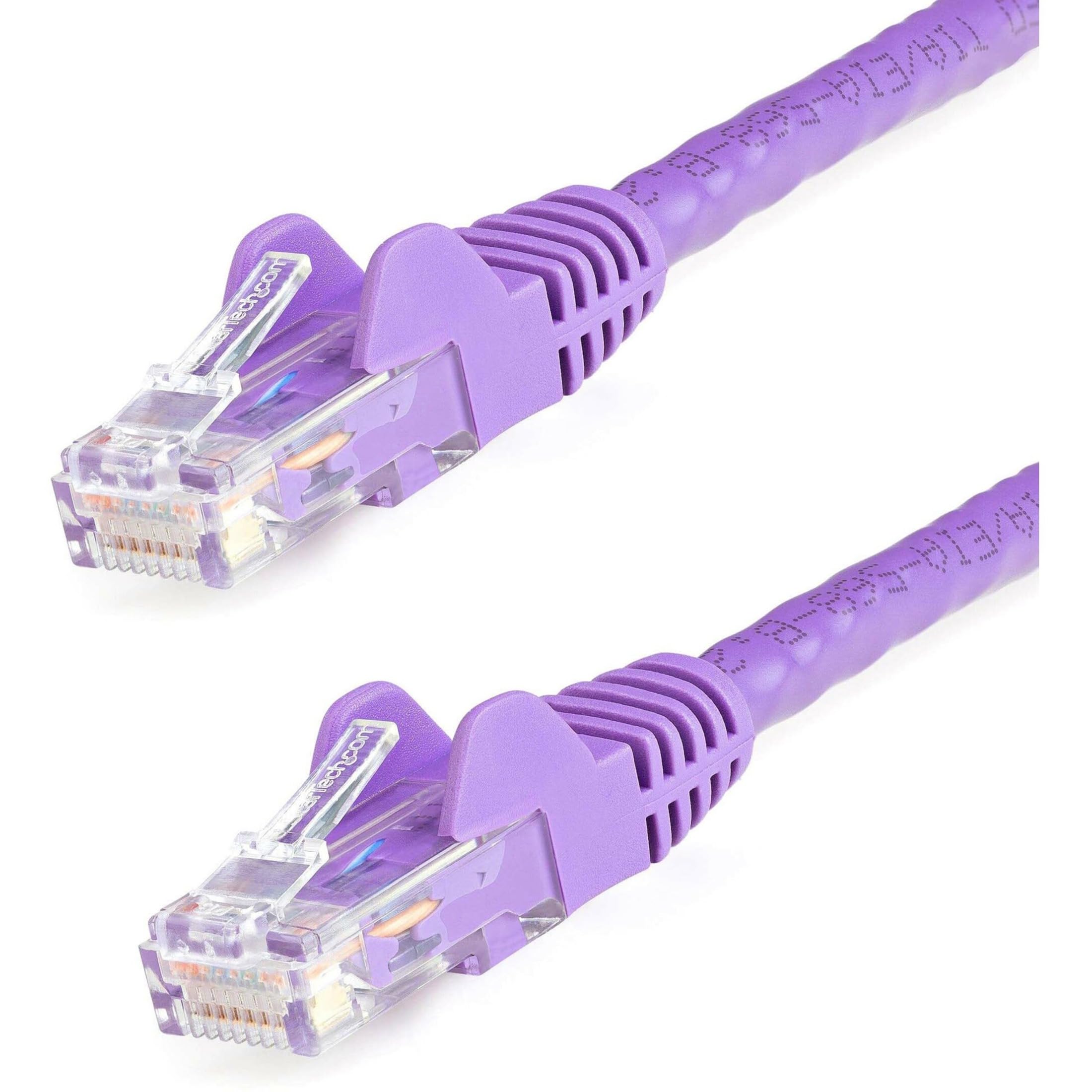 StarTech.com 125ft CAT6 Ethernet Cable   Purple CAT 6 Gigabit Ethernet Wire  650MHz 100W PoE++ RJ45 UTP Category 6 Network/Patch Cord Snagless Fluke Tested UL/TIA Certified (N6PATCH125PL)