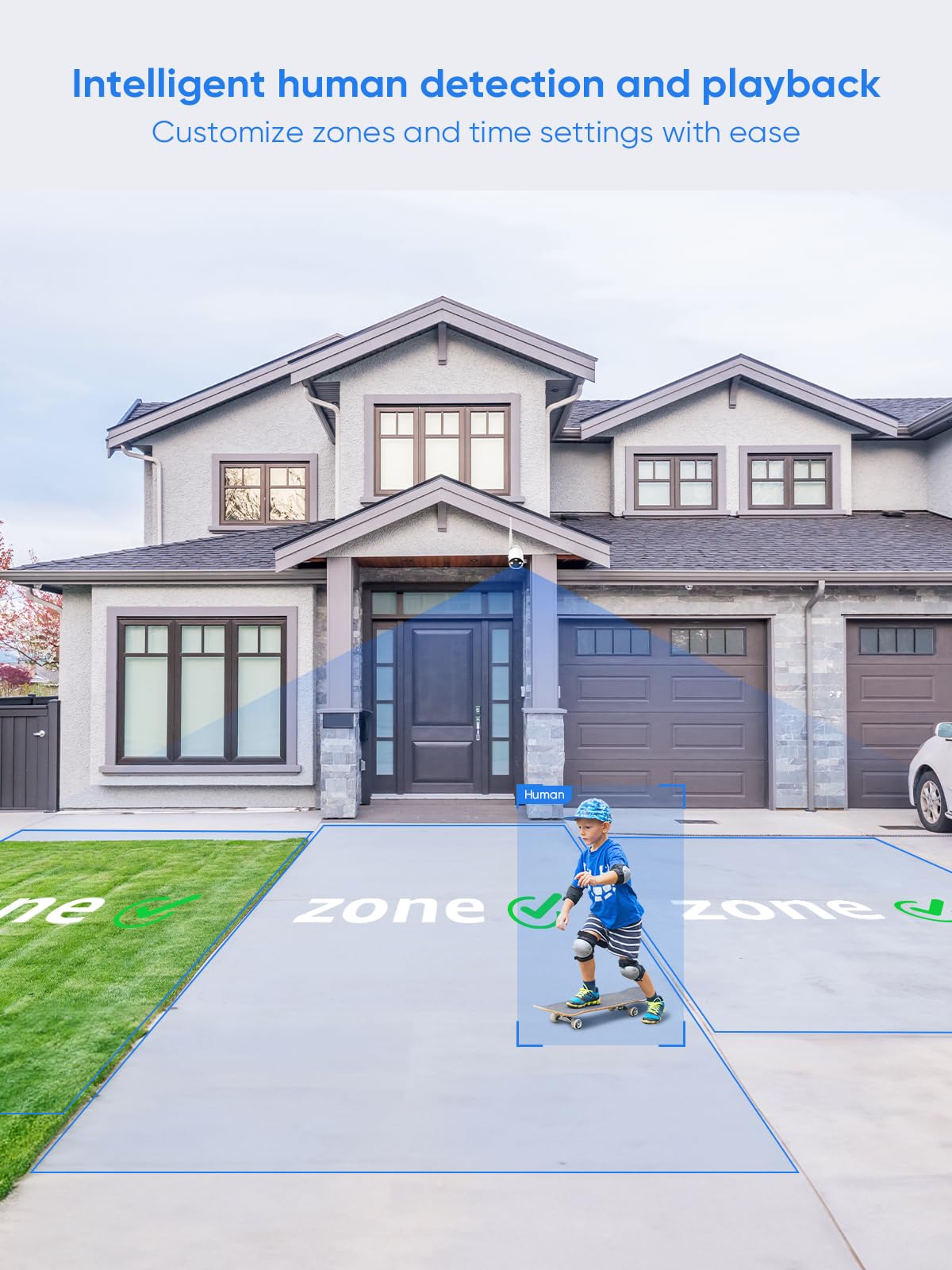 Sannce 1080P Poe Security Camera System With 4Pcs 1920Tvl Outdoor Cctv Cameras, Easy Poe Installation, Real Plug & Play Network Video Xpoe Surveillance System,No Hard Drive