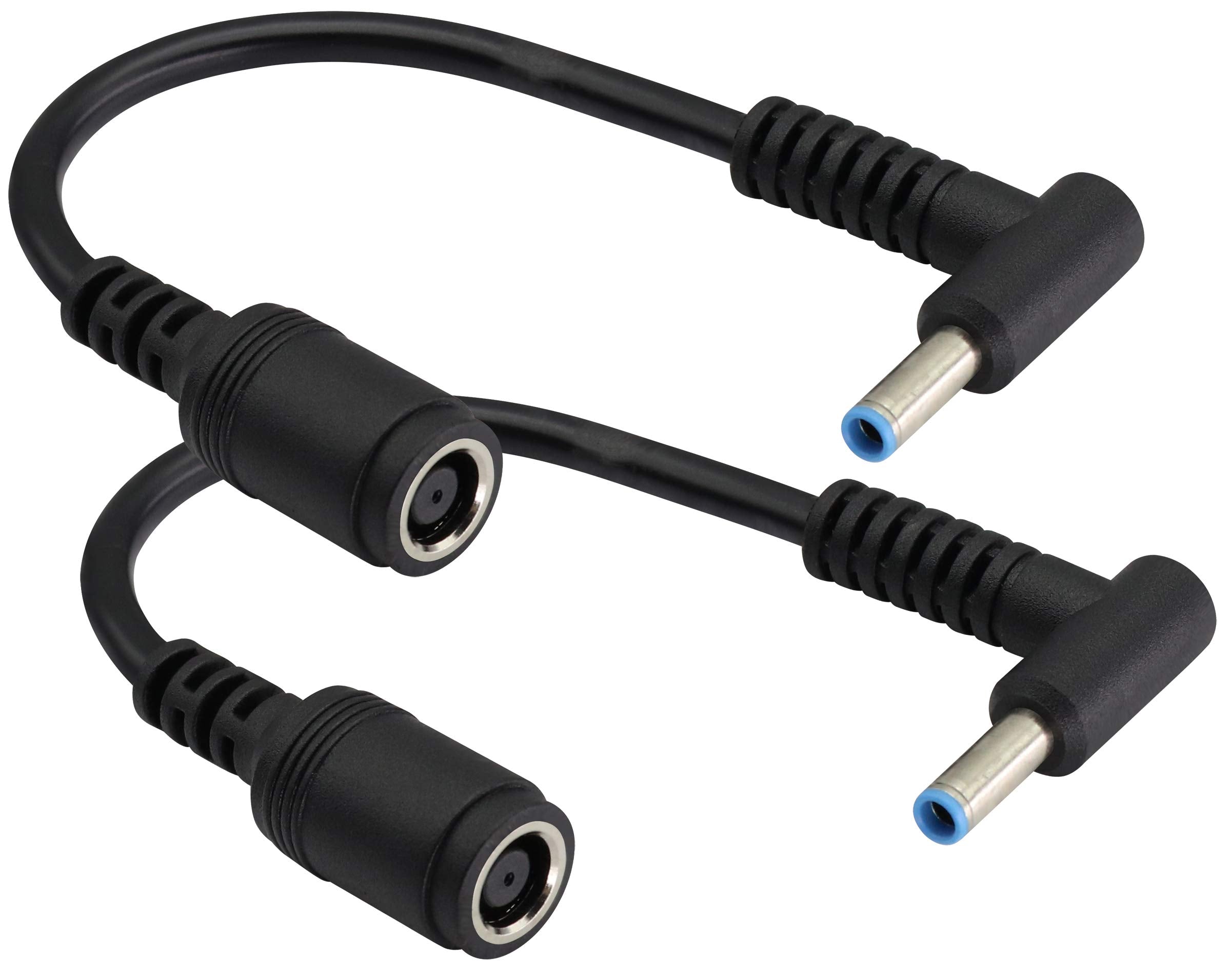 Aaotokk 90 Degree Tip Laptop Power Cable Dc 7.4Mm X 5.0Mm Female To 4.5Mm X3.0Mm Male Charging Connector Dc Power Converter Cabl