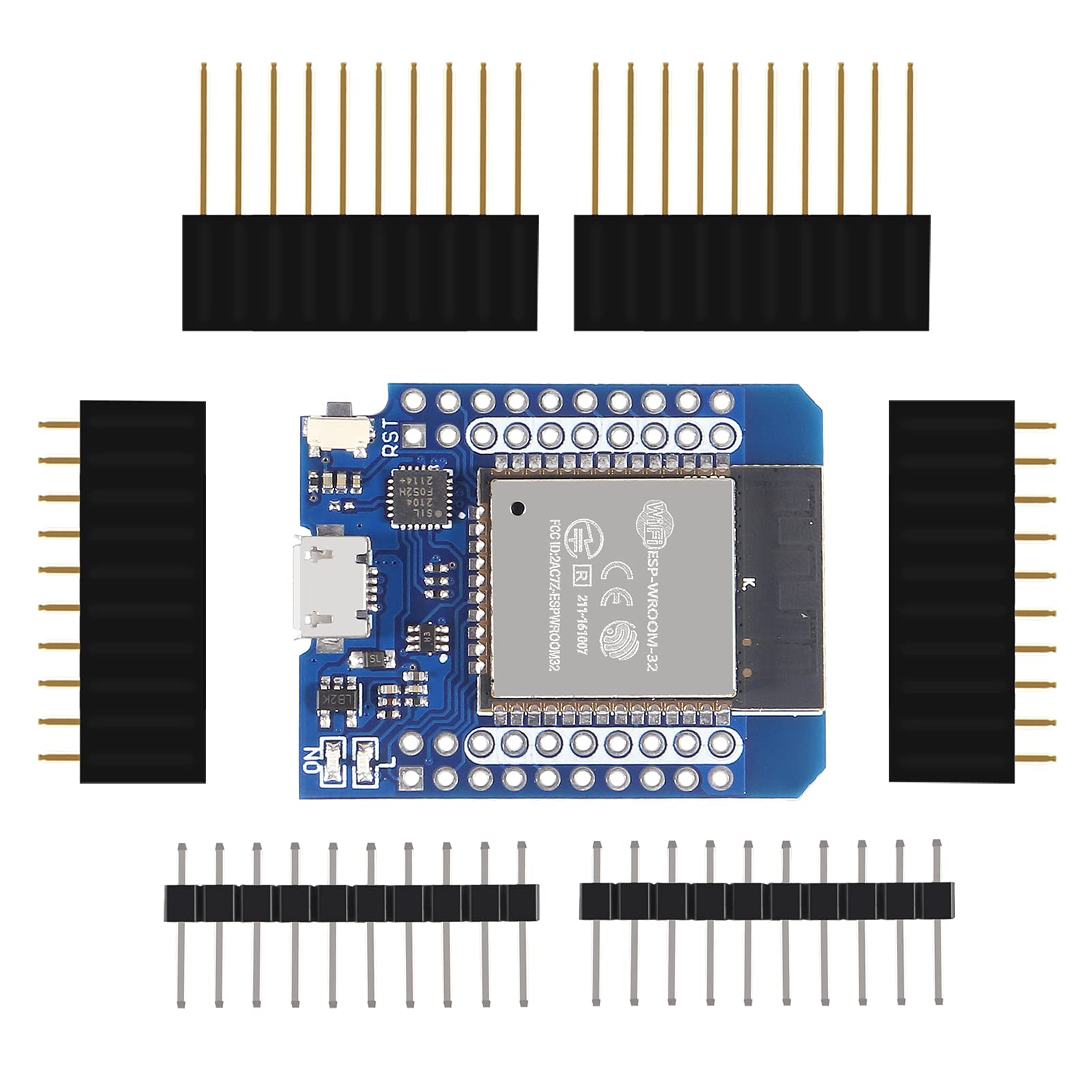 Aceirmc D1 Mini Nodemcu Esp32 Esp Wroom 32 Wlan Wifi Bluetooth Iot Development Board 5V Compatible For Arduino (5Pcs)