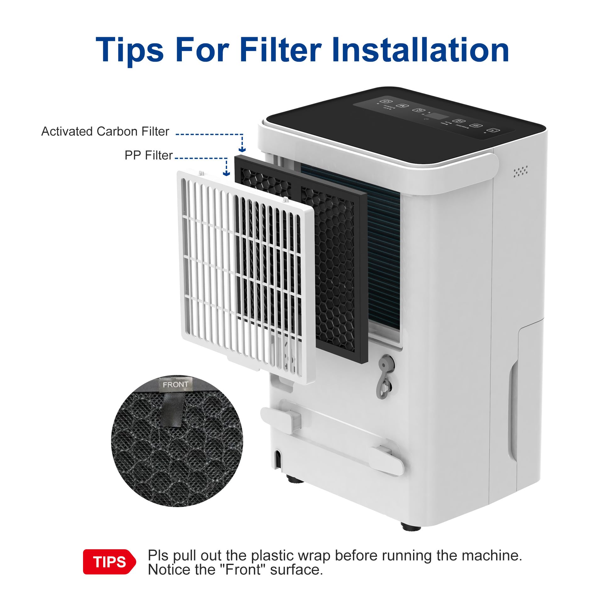 Shinco 30 Pints Dehumidifier For Home And Basements, 1500 Sq.Ft Dehumidifier With Drain Hose, Auto Or Manual Drainage, Auto Defr