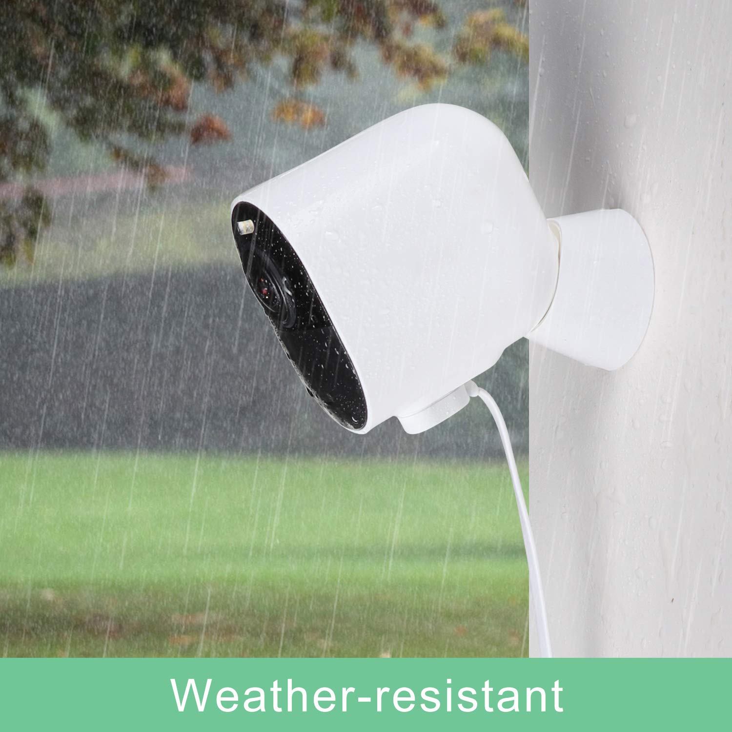 Uogw 3Pack 25Ft Outdoor Magnetic Charging Cable For Arlo Pro 4/Arlo Ultra 2/Arlo Pro3/Arlo Ultra/Arlo Pro 5S 2K/Go 2 Camera,Power Adapter And Power Cable,Weatherproof Outdoor   (White)