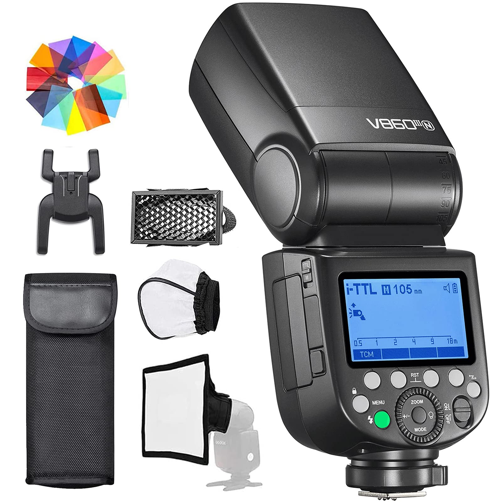 Godox Camera Flash V860Iii N For Nikon Camera, 2.4G Ttl 1/8000S Hss 7.2V/2600Mah Li Ion Battery [Upgraded] Speedlite Compatible