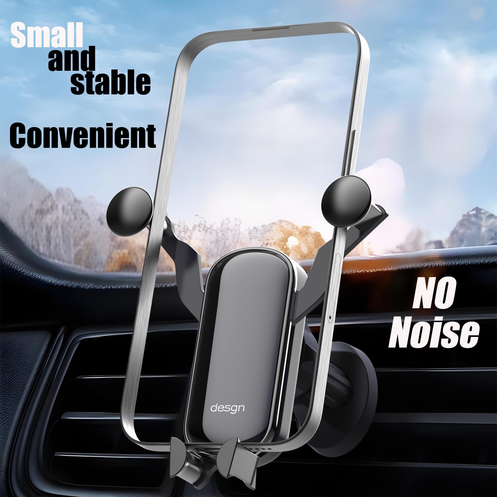 Nijizs Phone Holders For Your Car With Metal Hook Clip, Hands-Free Car Phone Holder, Air Vent Cell Phone Car Mount Fit For Iphon