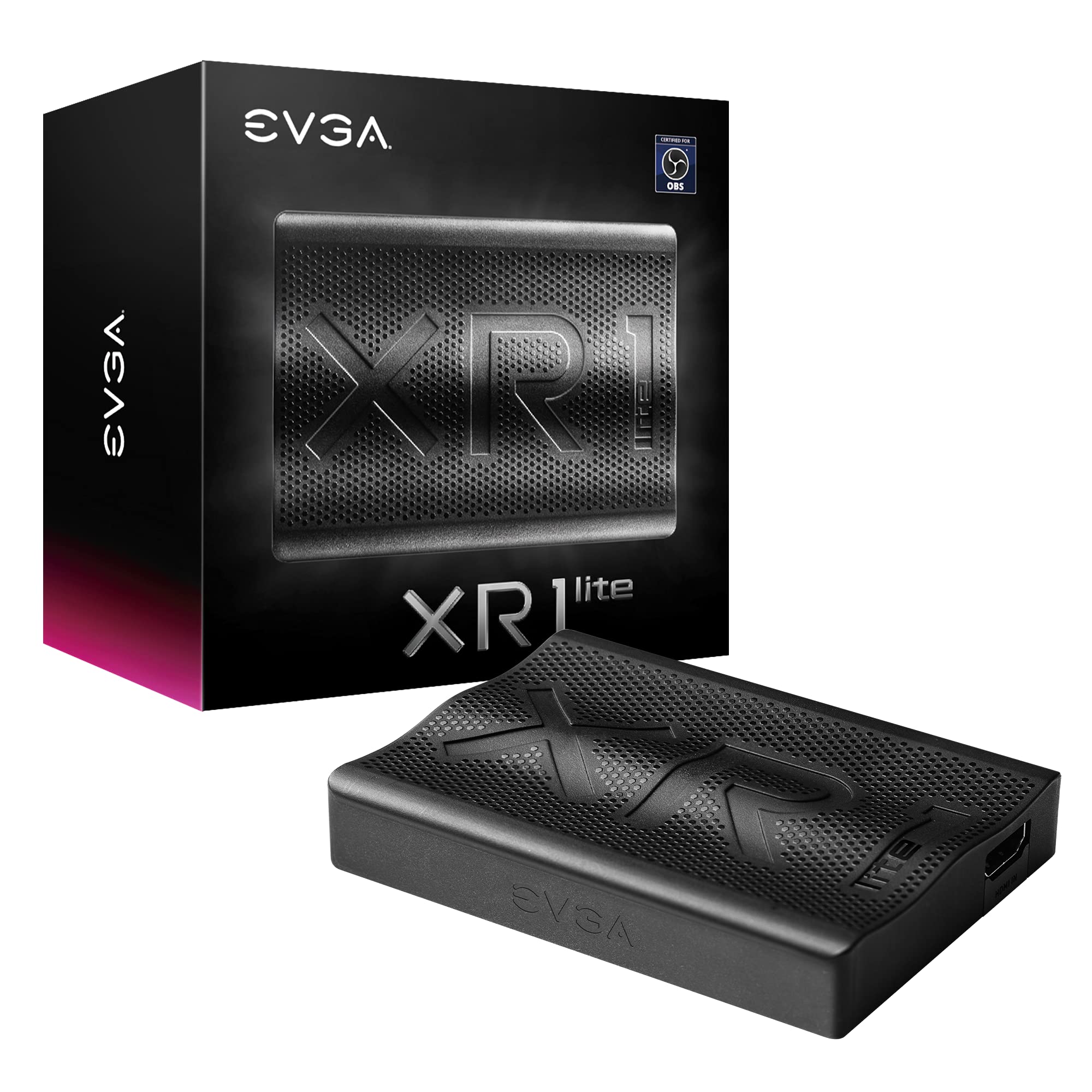 Evga Xr1 Lite Capture Card, Certified For Obs, Usb 3.0, 4K Pass Through, Pc, Ps5, Ps4, Xbox Series X And S, Xbox One, Nintendo S