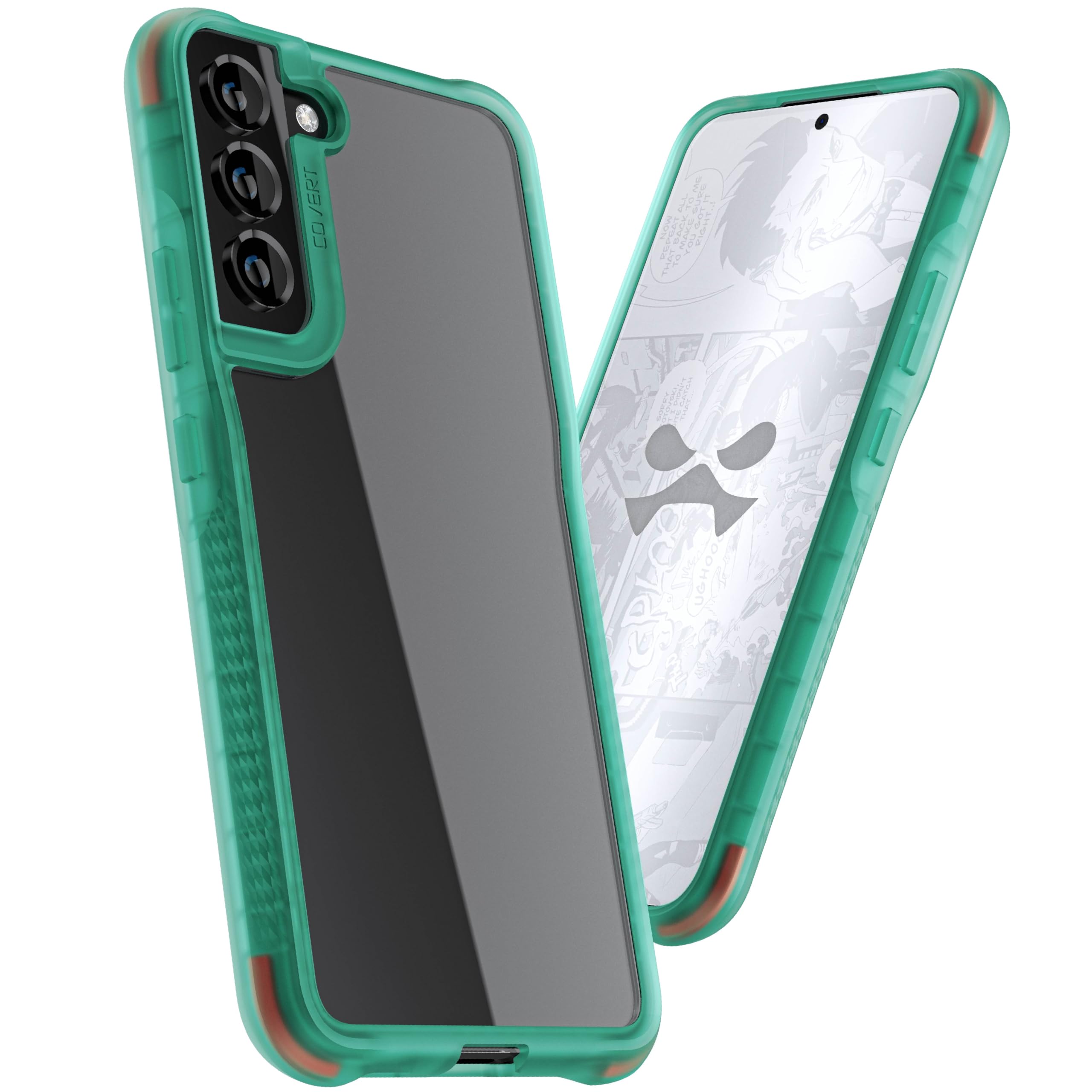 Ghostek Covert Premium Samsung S22+ 5G Phone Case Clear Shockproof Protective Cover Lightweight Transparent Design Hard Tough De