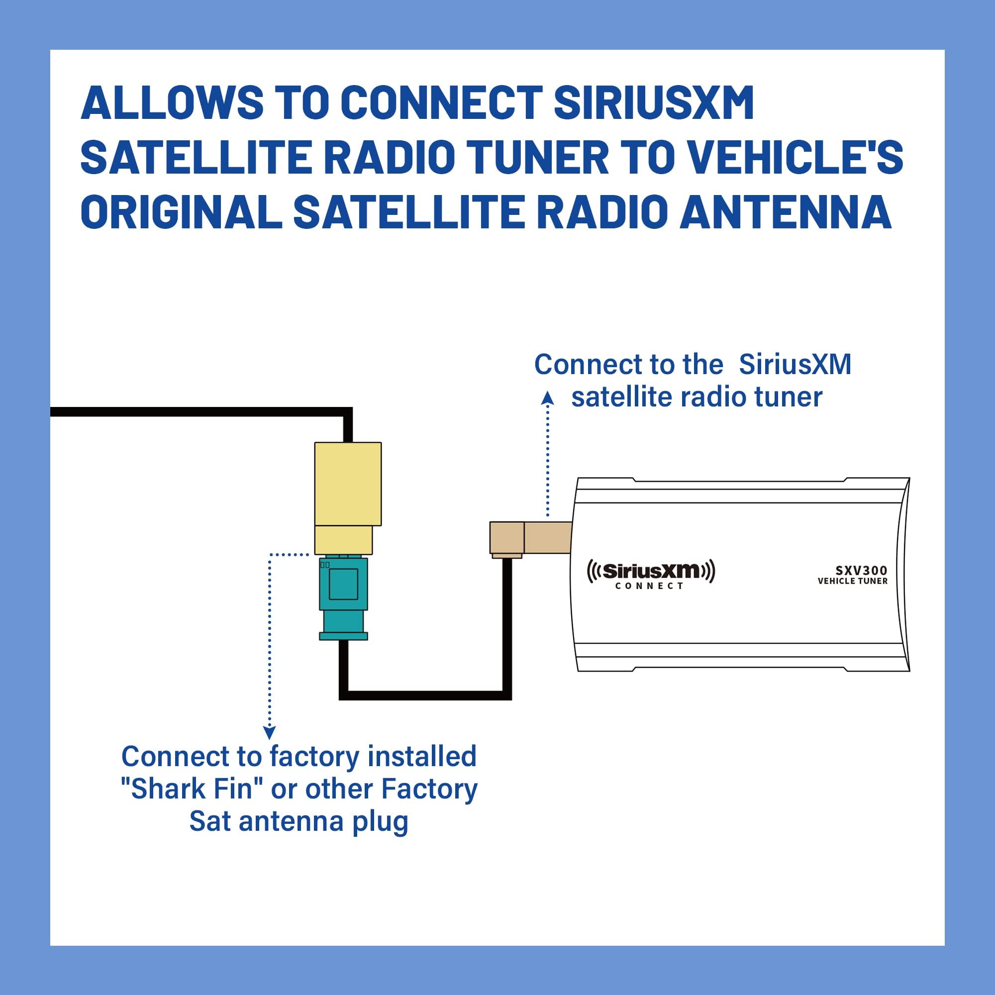 Anina Fakra Z Male To Smb Plug Adapter Connector For Factory Satellite Radio Antenna Adapter To Sirius Xm Receiver Tuner Wire Ha