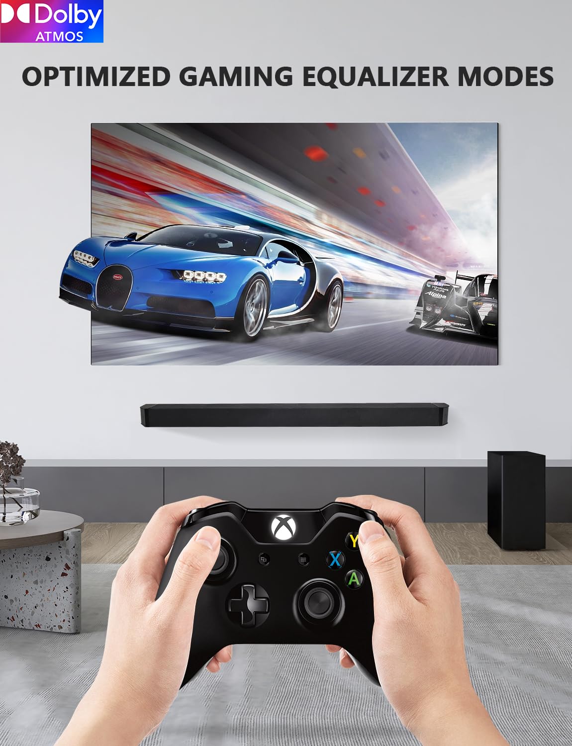 Raineverry 5.1.2 Premium Dolby Atmos Soundbar With Wireless Subwoofer, Bluetooth 5.1, Hdmi & Optical   Works With 4K & Hd Tvs