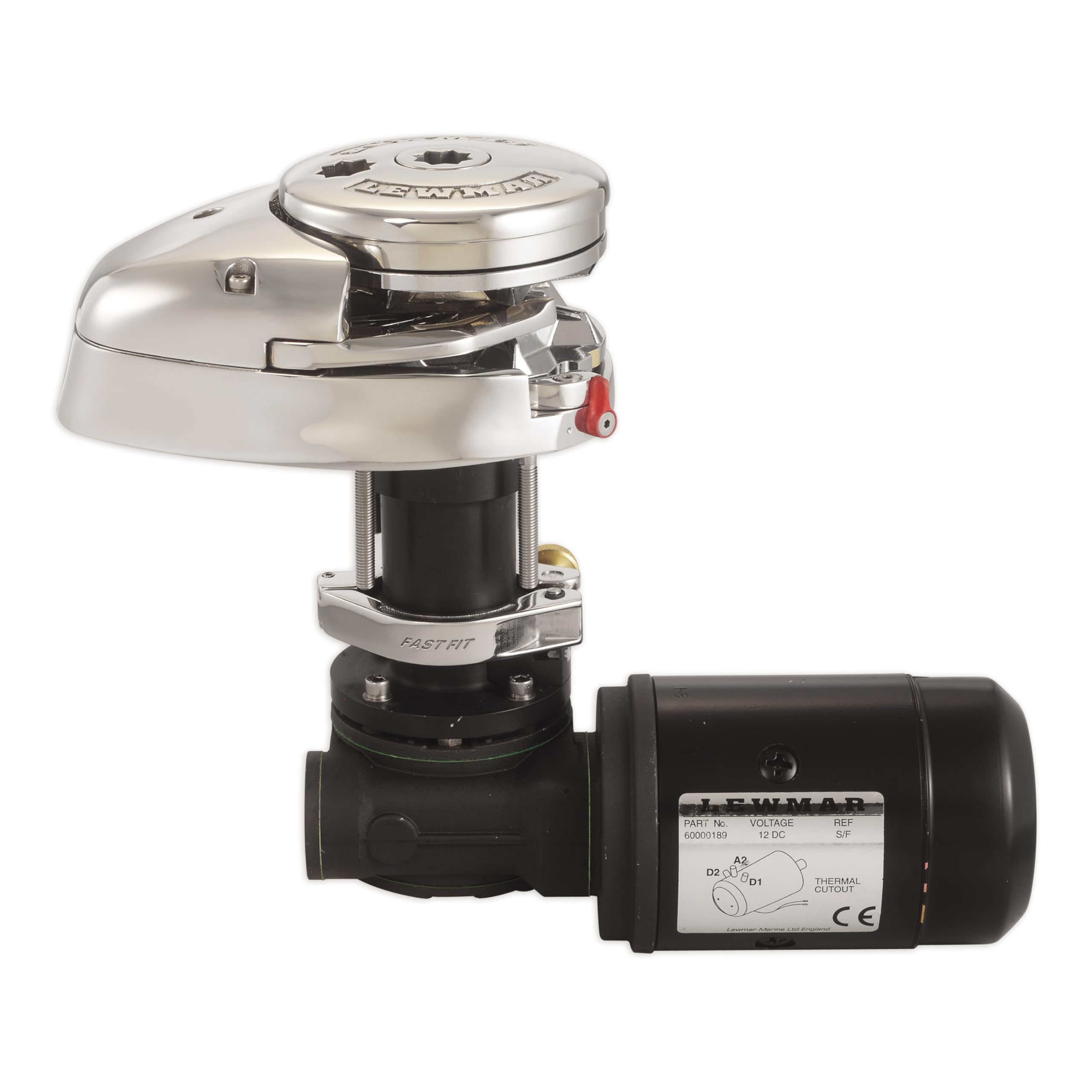 Lewmar V1 Fast Fit Motor Gearbox Assembly - 12V,WBAUVB07L3KNDPR