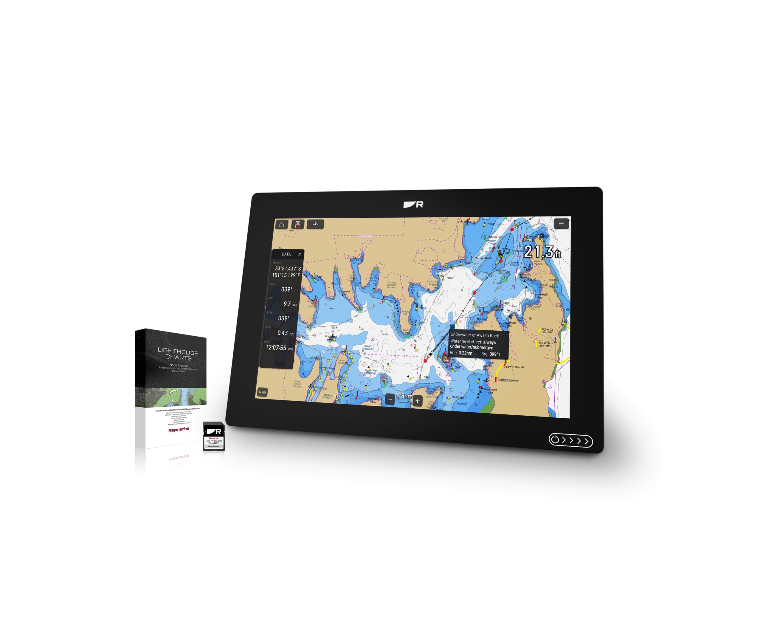 Raymarine B175M Bronze Chirp 0&Deg; Thru-Hull Transducer,WBEEAB01EVIIVWU