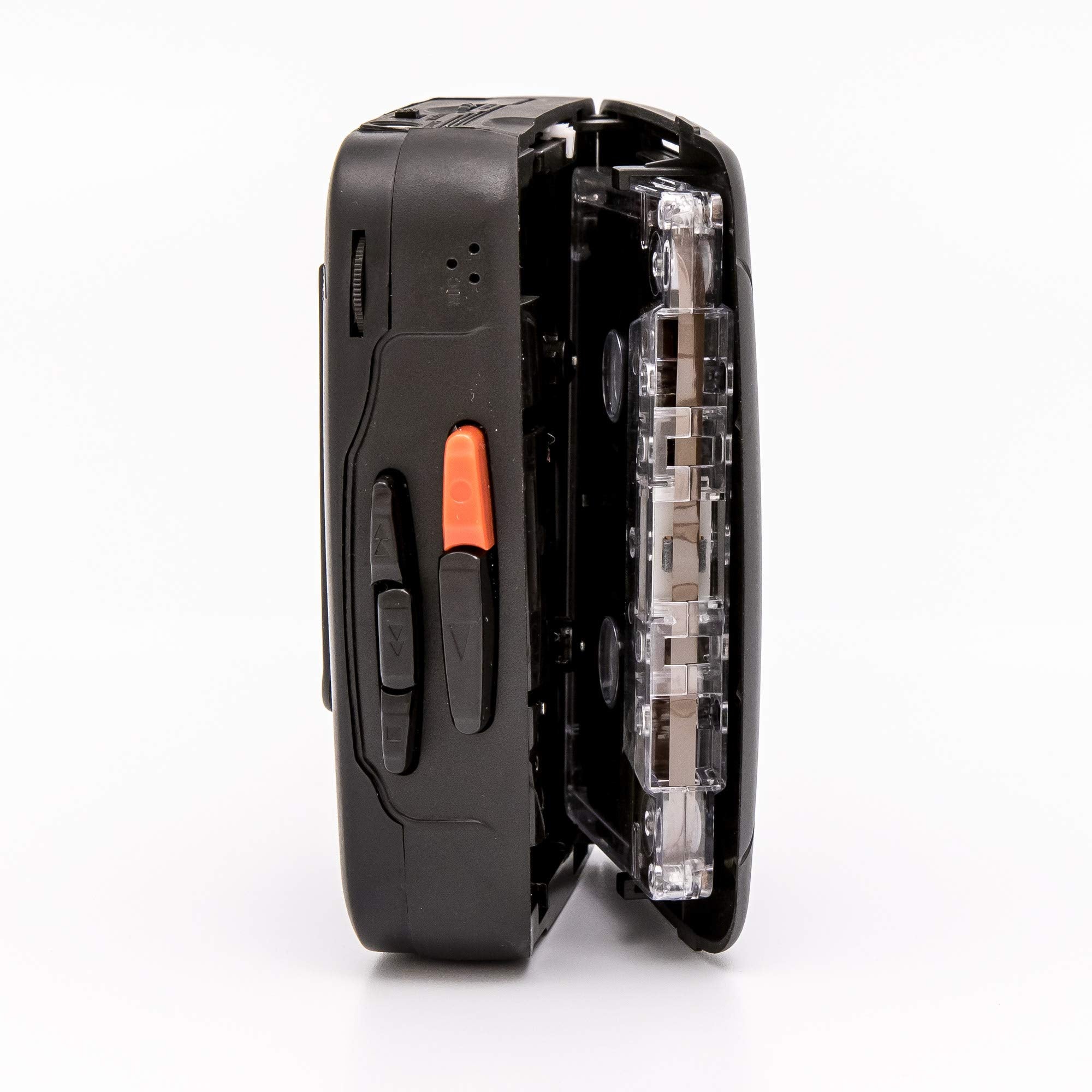 Gpo Portable Retro Personal Cassette Player/Recorder With Built In Speaker & Microphone, Fm Radio, 3.5Mm Headphone Jack, Earphon