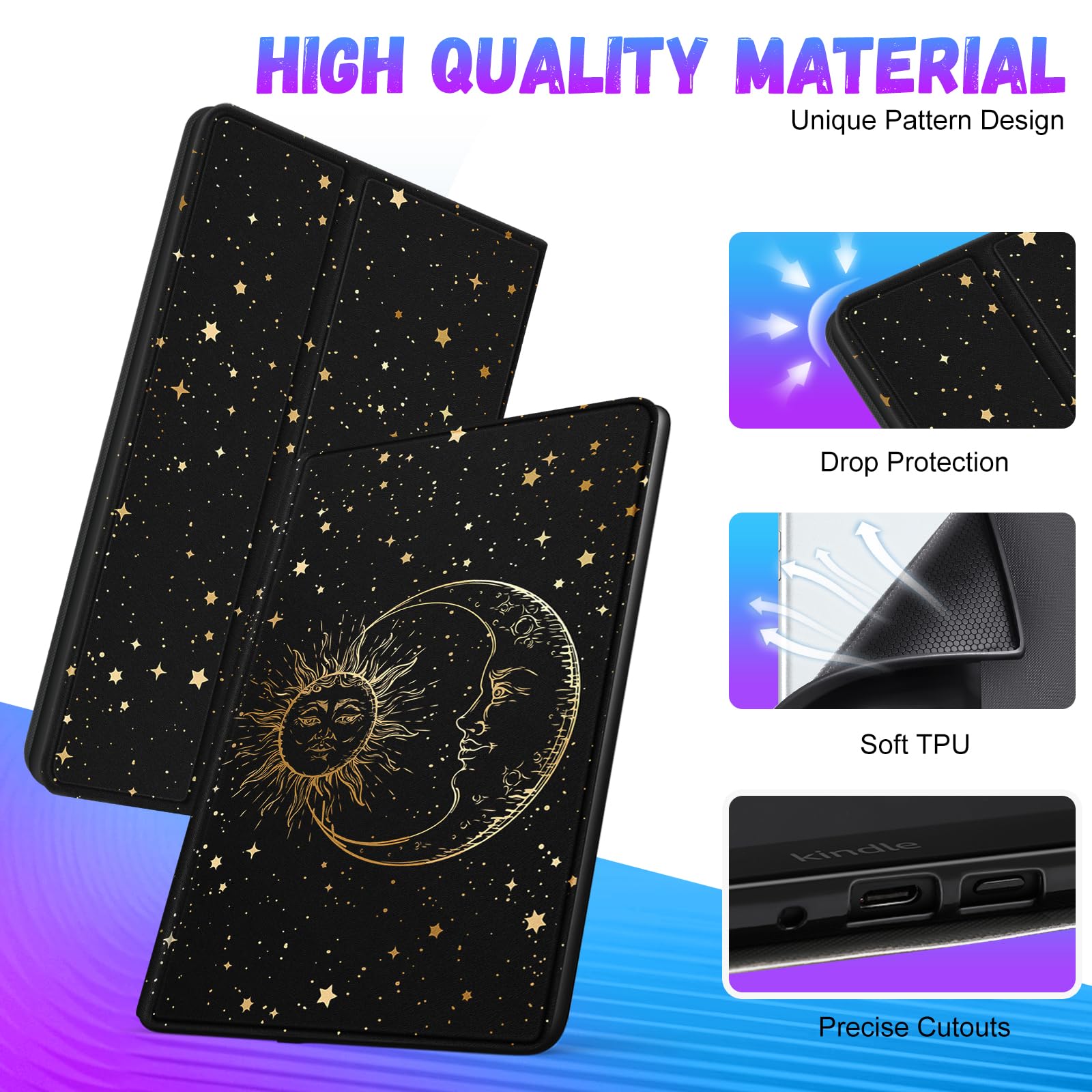 Uppuppy For Kindle Paperwhite 11Th Generation Case 6.8 Inch 2021 / Paperwhite Signature Edition Cute Women Girls Teens Unique Su