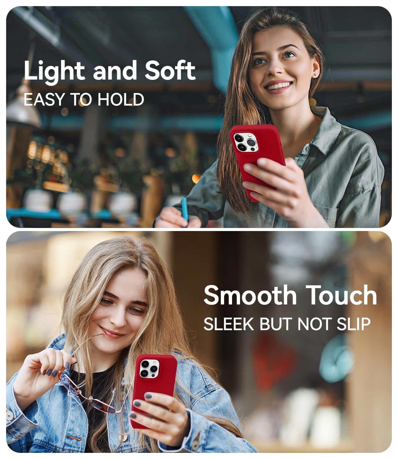 Aotesier Magnetic For Iphone 13 Pro Phone Case, [Compatible With Magsafe][Military Shockproof Protection] Silicone Case With Sof