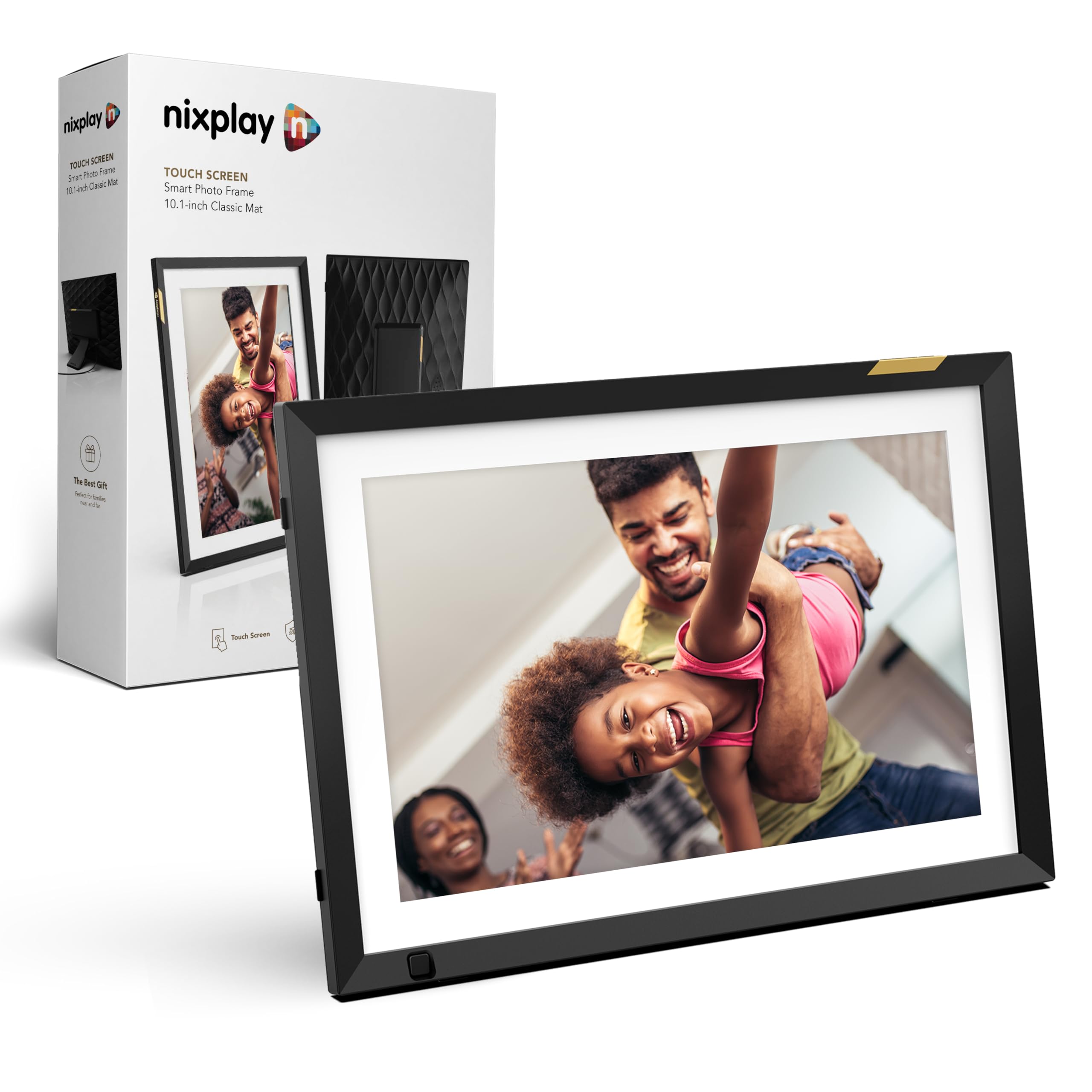 Nixplay Wifi 10.1'' Touch Screen Digital Picture Frame I Easy Set Up I Create Family Shared Playlists I Perfect Digital Picture