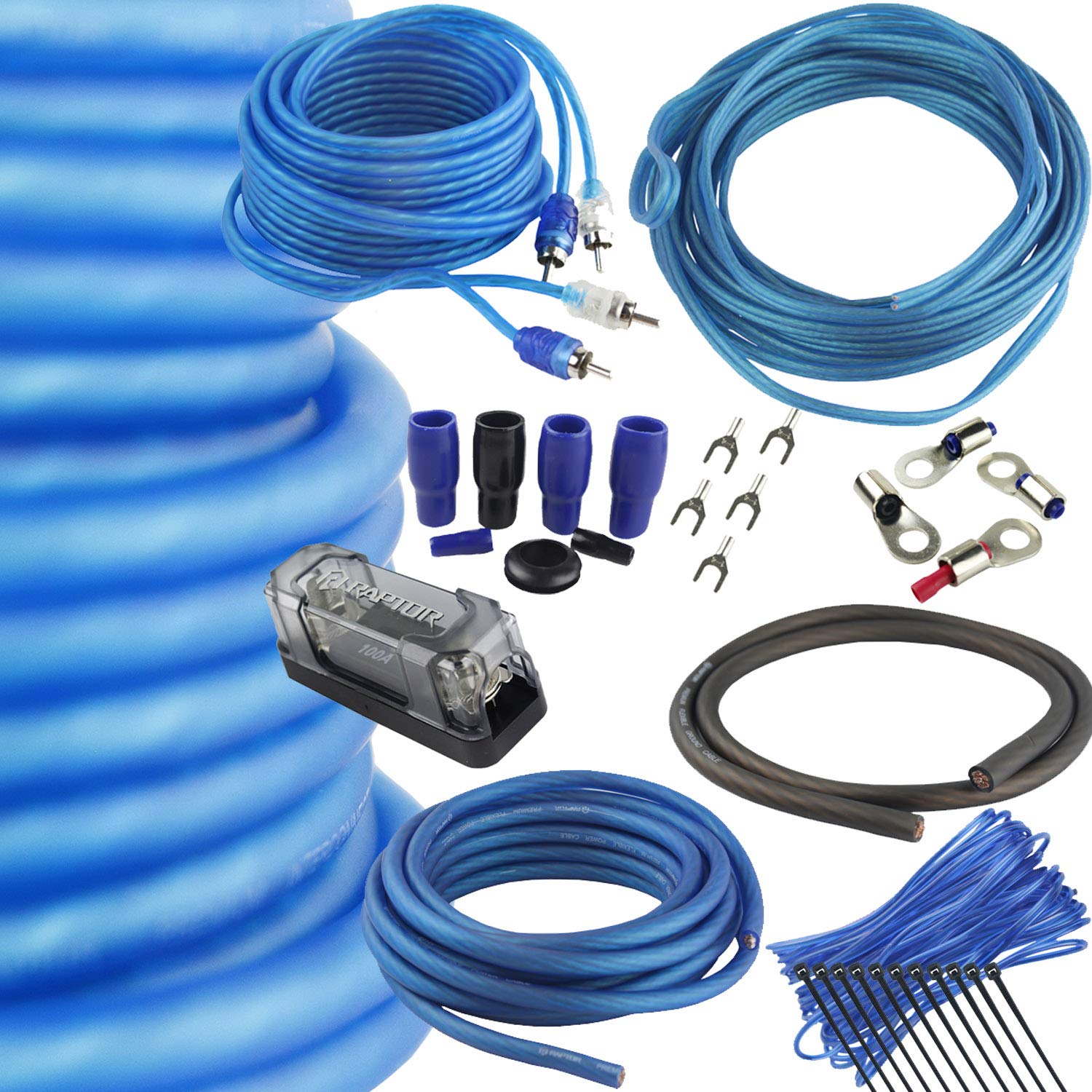 Raptor By Metra Electronics Bulk Series 4 Gauge Amp Kit   R2Ak4