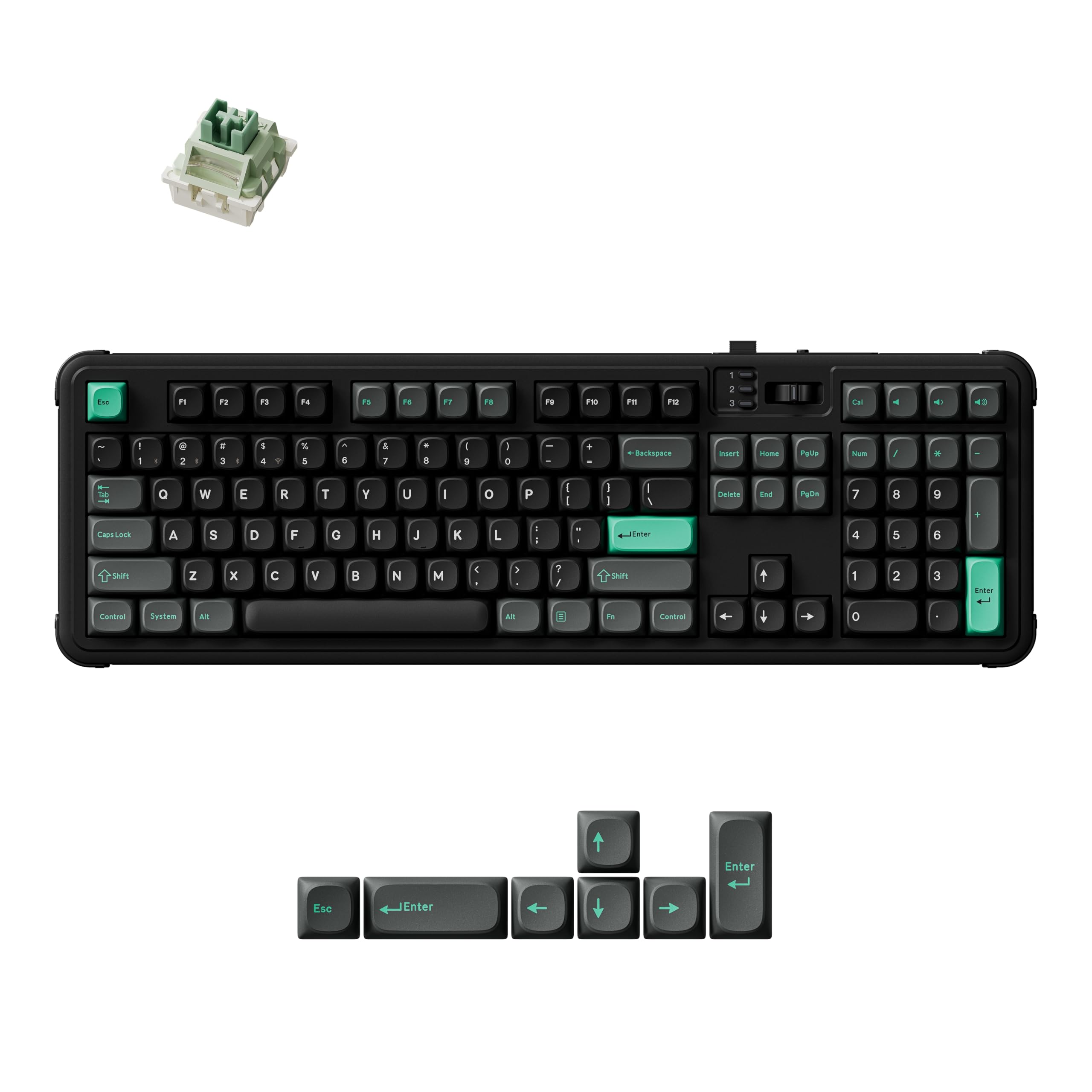 Keychron J15 HE Wireless Magnetic Keyboard Full Size Layout, QMK & Launcher